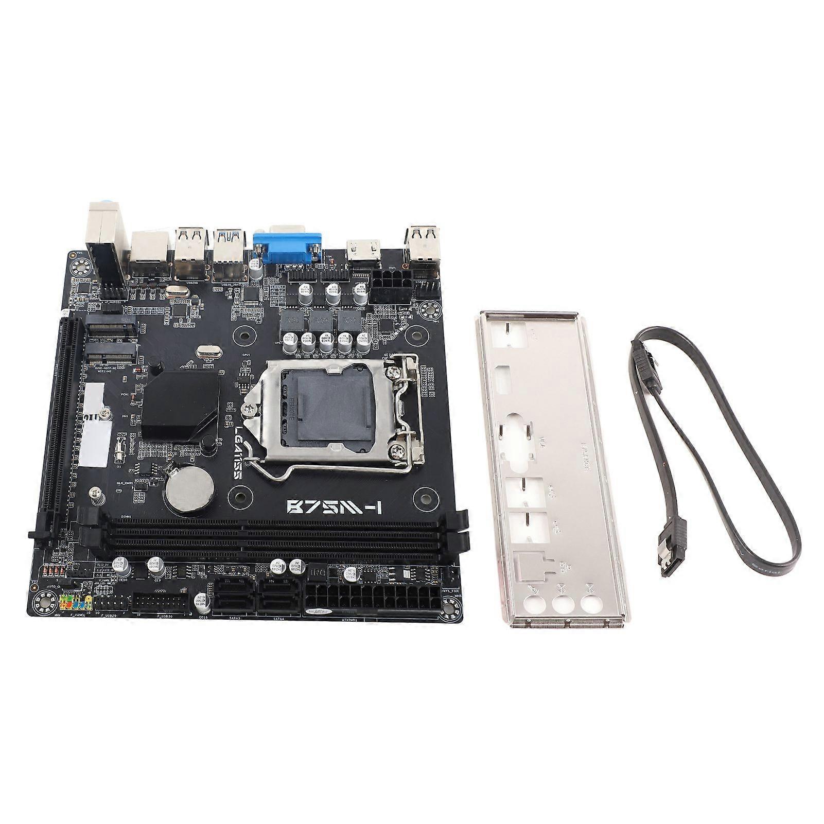 Desktop Motherboard PCIe 16X DDR3 Memory VGA HD Port Multiphase Power SATA3.0 LGA1155 Motherboard for PC Replacement