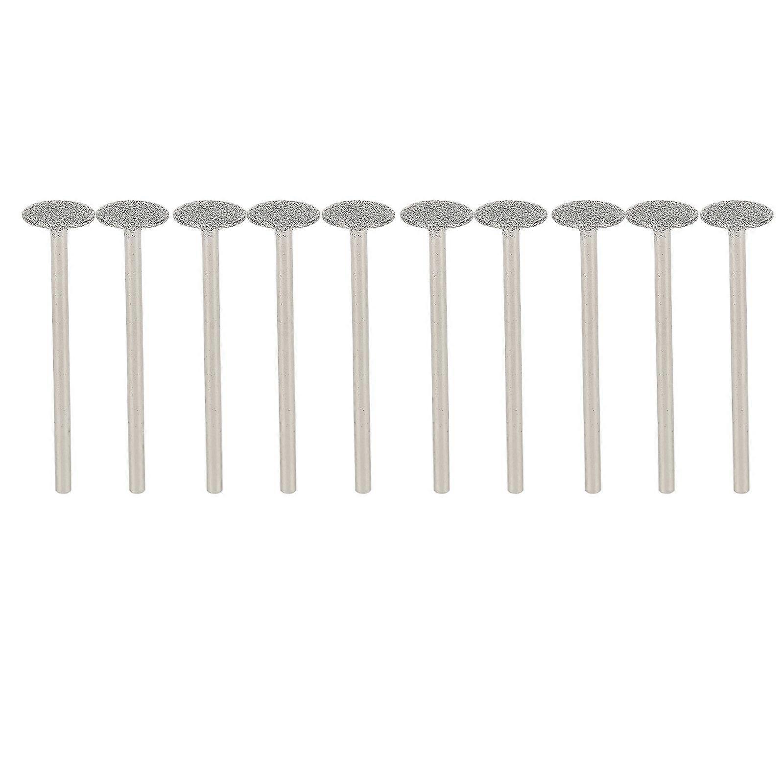 10pcs Nail Grinding Bits Rotary Manucure Polishing Head Set Interchangeable Nail Drill Bits