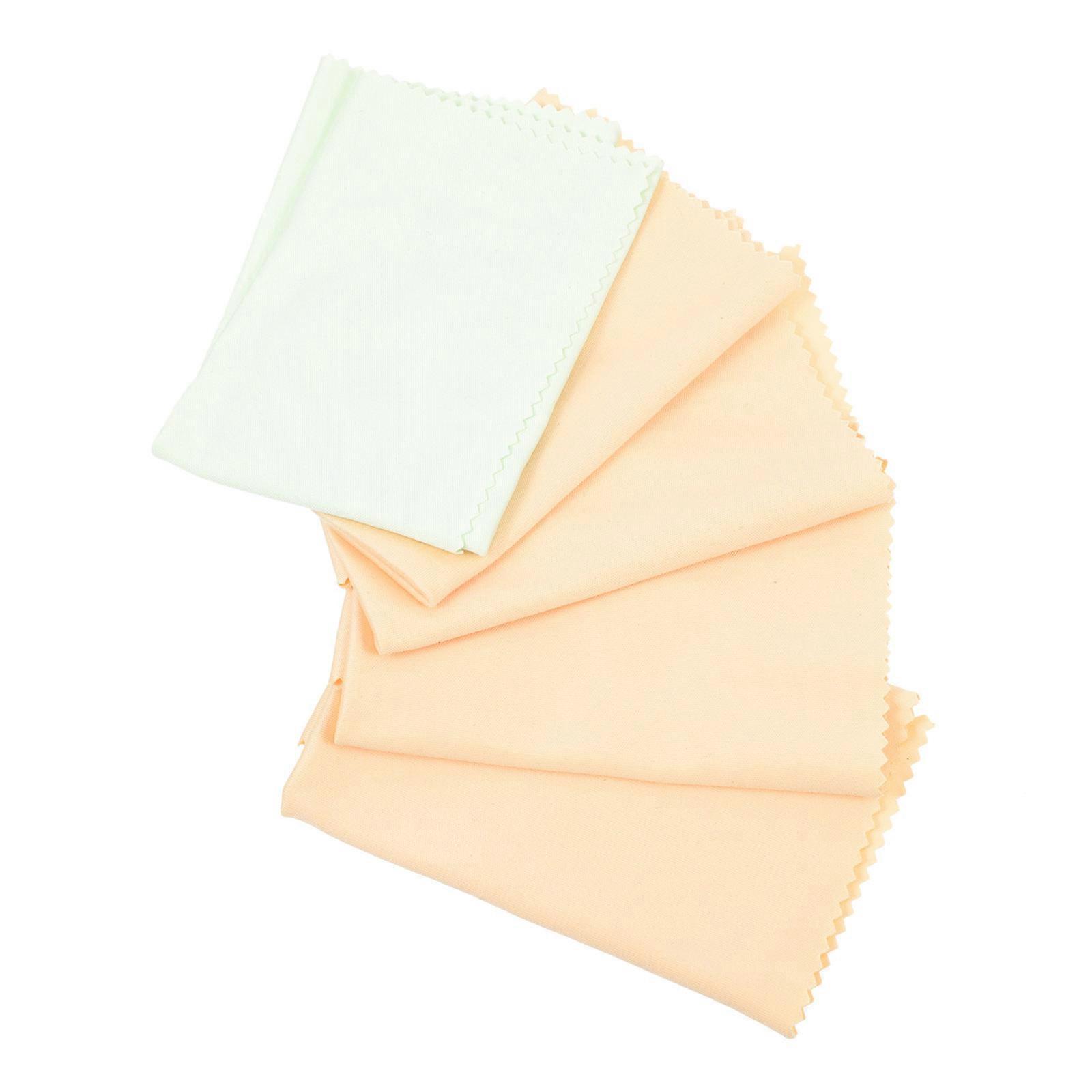 Instrument Cleaning Cloth for Ukulele Guitar Violin Wipe 10Pcs Random Color