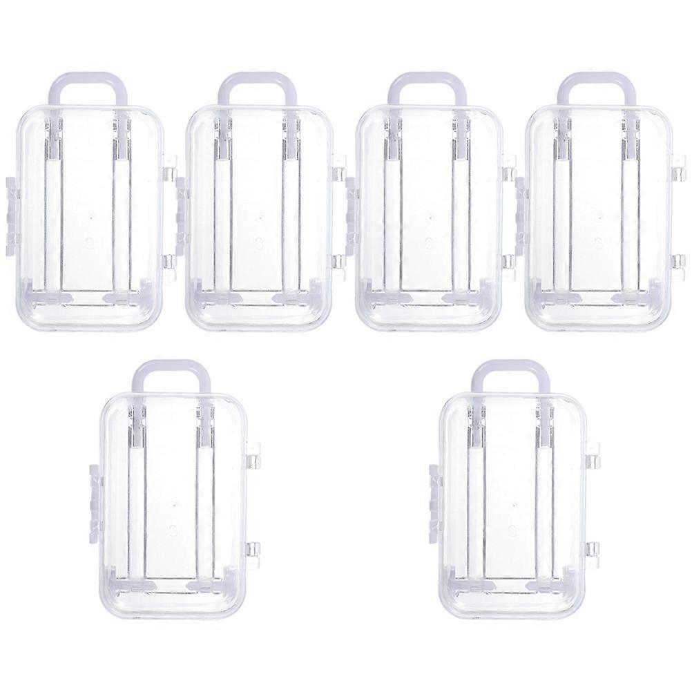 Mini Suitcase Favor Boxes for Party Decor 24Pcs White Color