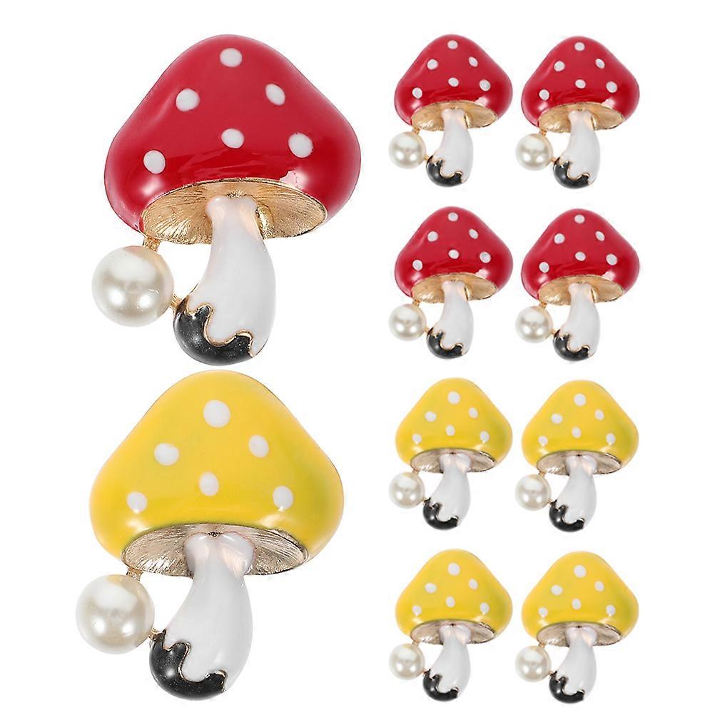 Mushroom Car Air Vent Ornament Kit for Car Use 50 Pieces with Assorted Colors