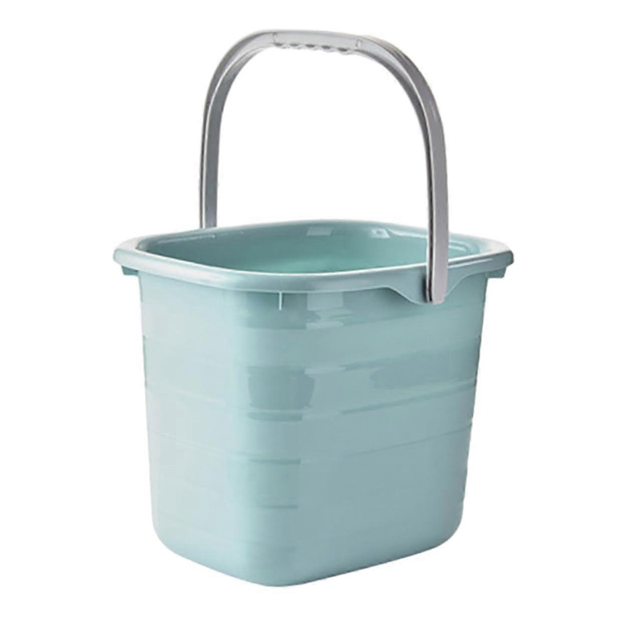 Collapsible Plastic Bucket With Handle And Lid Large Capacity Water Container For Home Dorm And Laundry Storage