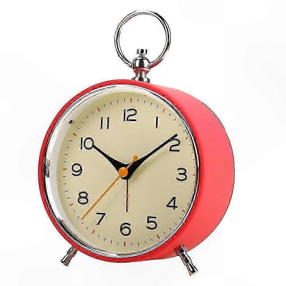 Vintage Alarm Clock for Students, Bedside Clock with Night Light, Snooze Function