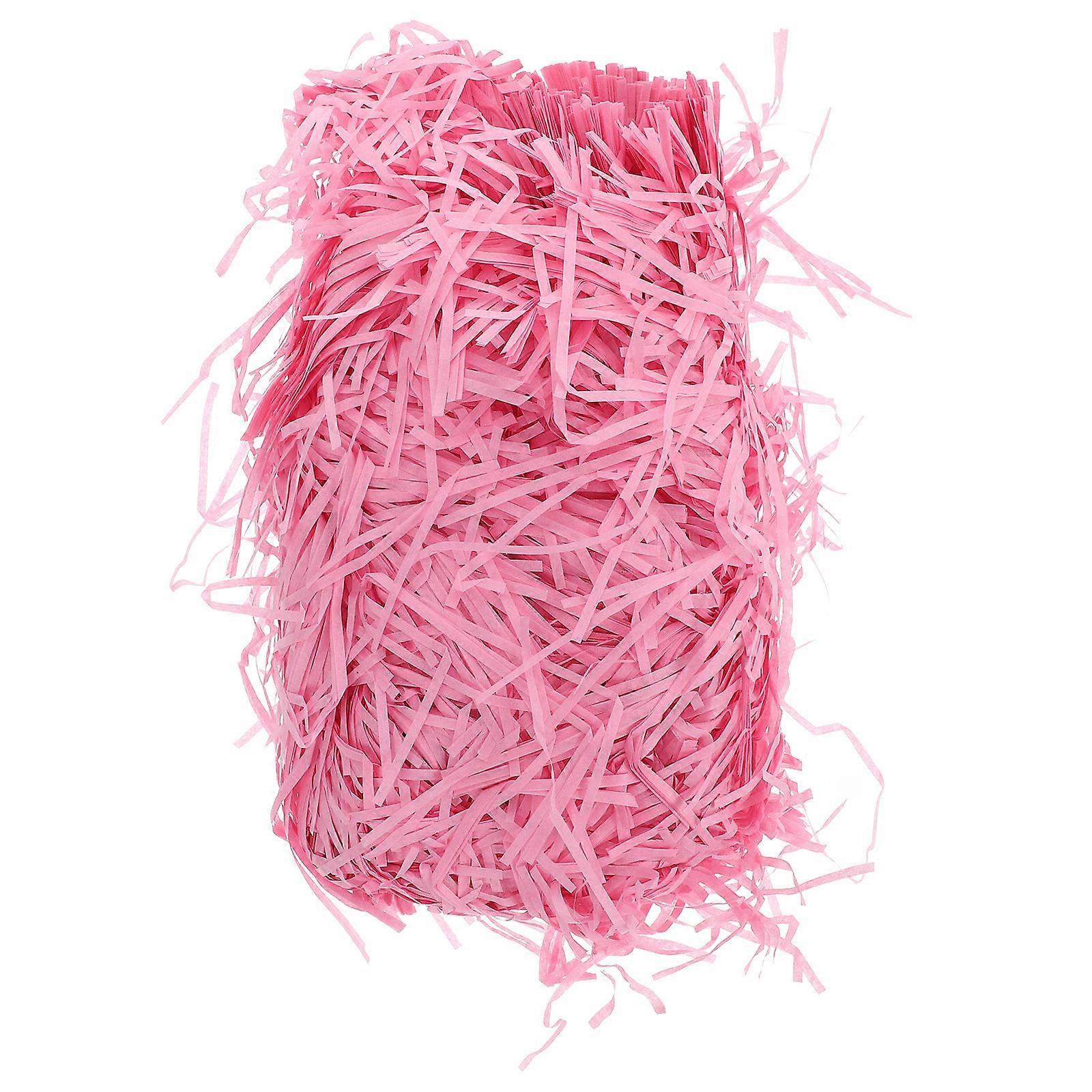 Crinkle Paper Raffia Grass Pink Filler for Box Filler 1 Bag