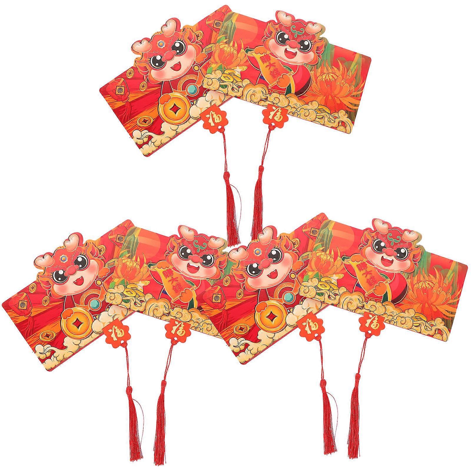 Wedding Ceremony 18 Pcs Chinese New Year Red Money Pockets Assorted Color Complete Gift Storage Solution