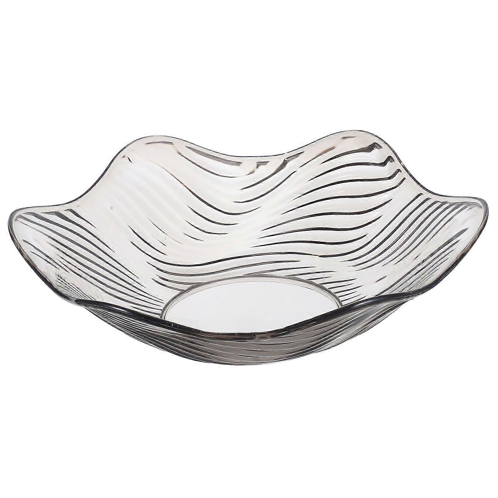 Wave Shape Salad Bowl 5Pcs Grey Serving Candy Nuts Perfect For Home Decor Usage
