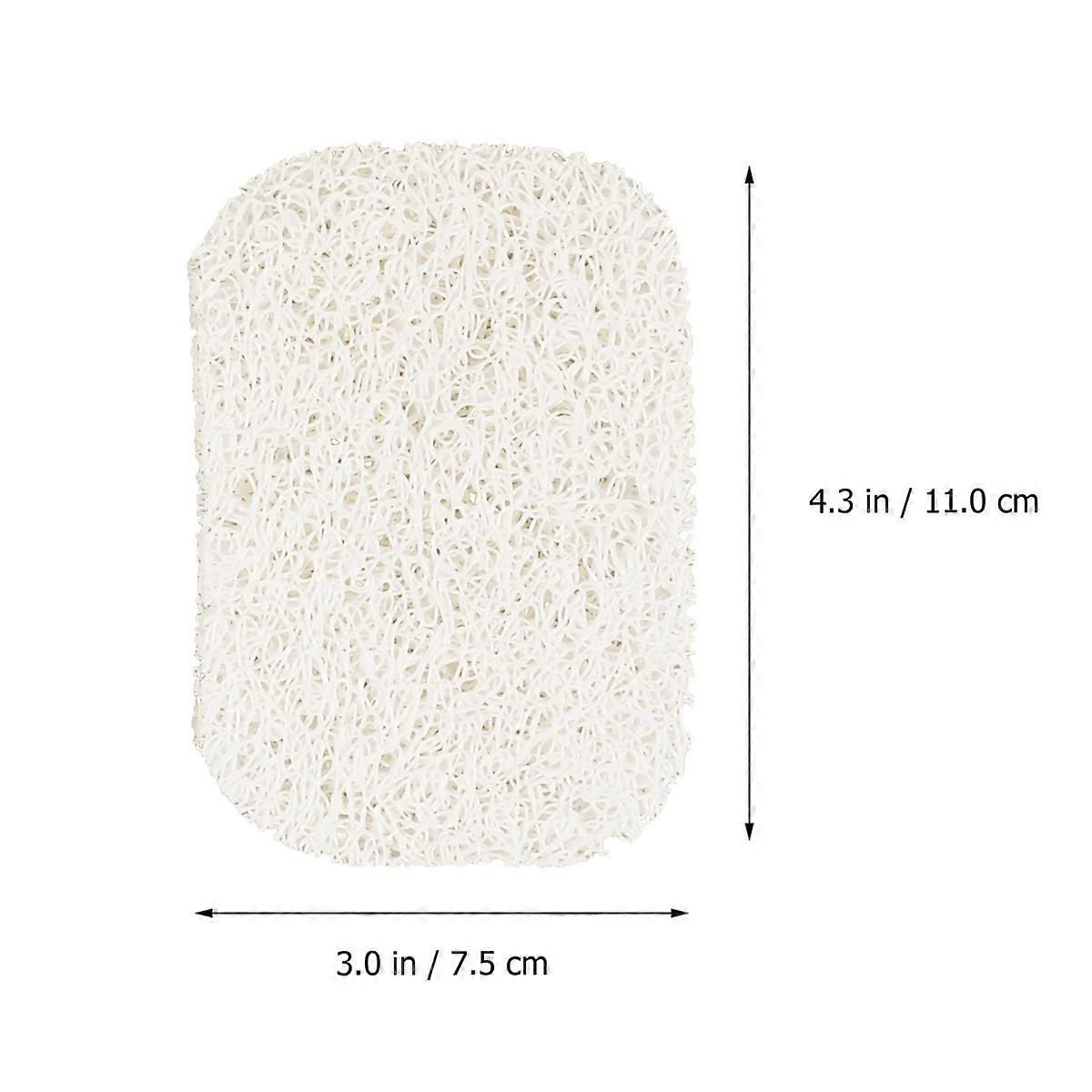 Drain Water Soap Saver For Kitchen Accessory Rectangular Design Approx 11.2 X 7.5 X 1Cm White 10Pcs