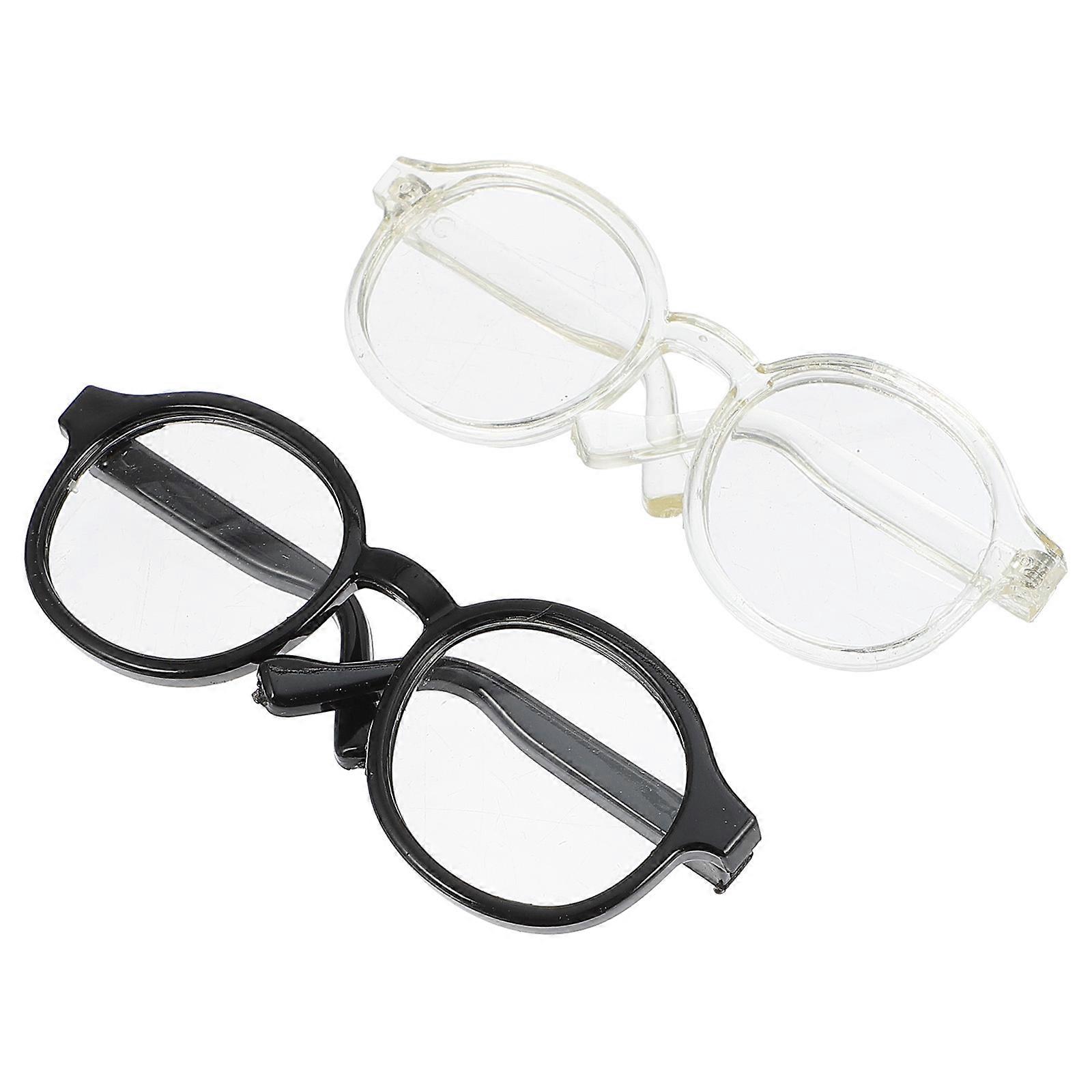 Mini Plastic Doll Dressing Glasses for Doll Dressing with 4Pcs Set