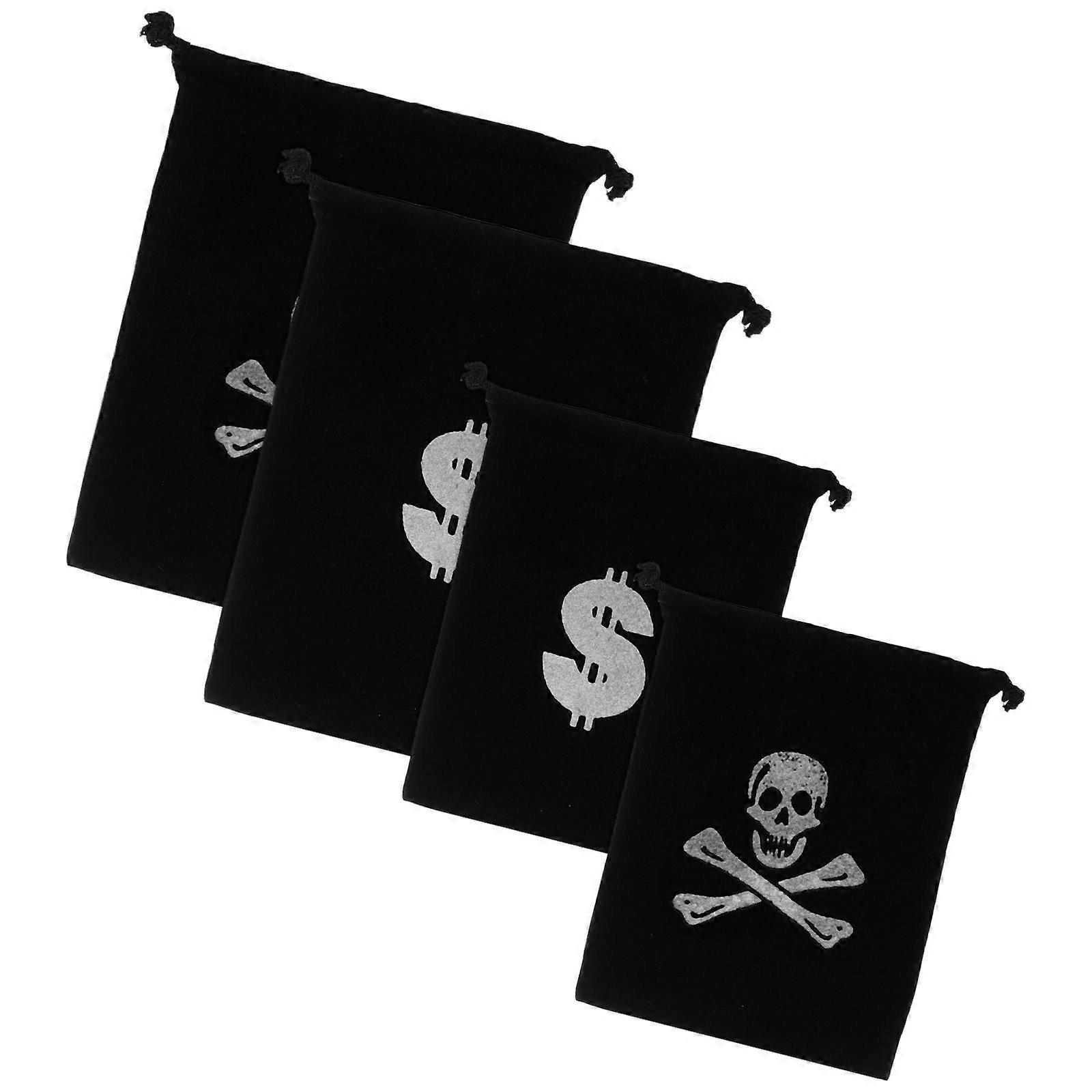 Pirate Treasure Drawstring Bag for Storage Use 20Pcs Halloween Pouch