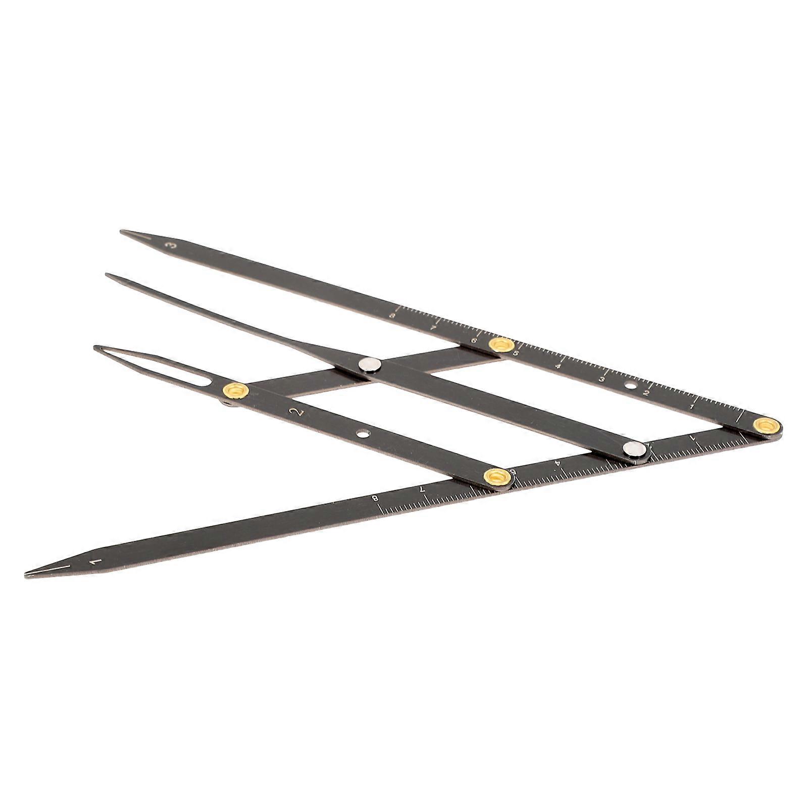 Eyebrow Positioning Ruler Stainless Steel for Measuring 3Pcs Sliding Tool