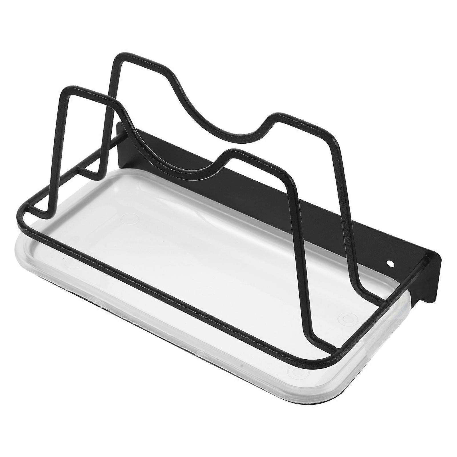 No Drill Pot Lid Holder Organizer Rack for Kitchen Cabinet 3Pcs