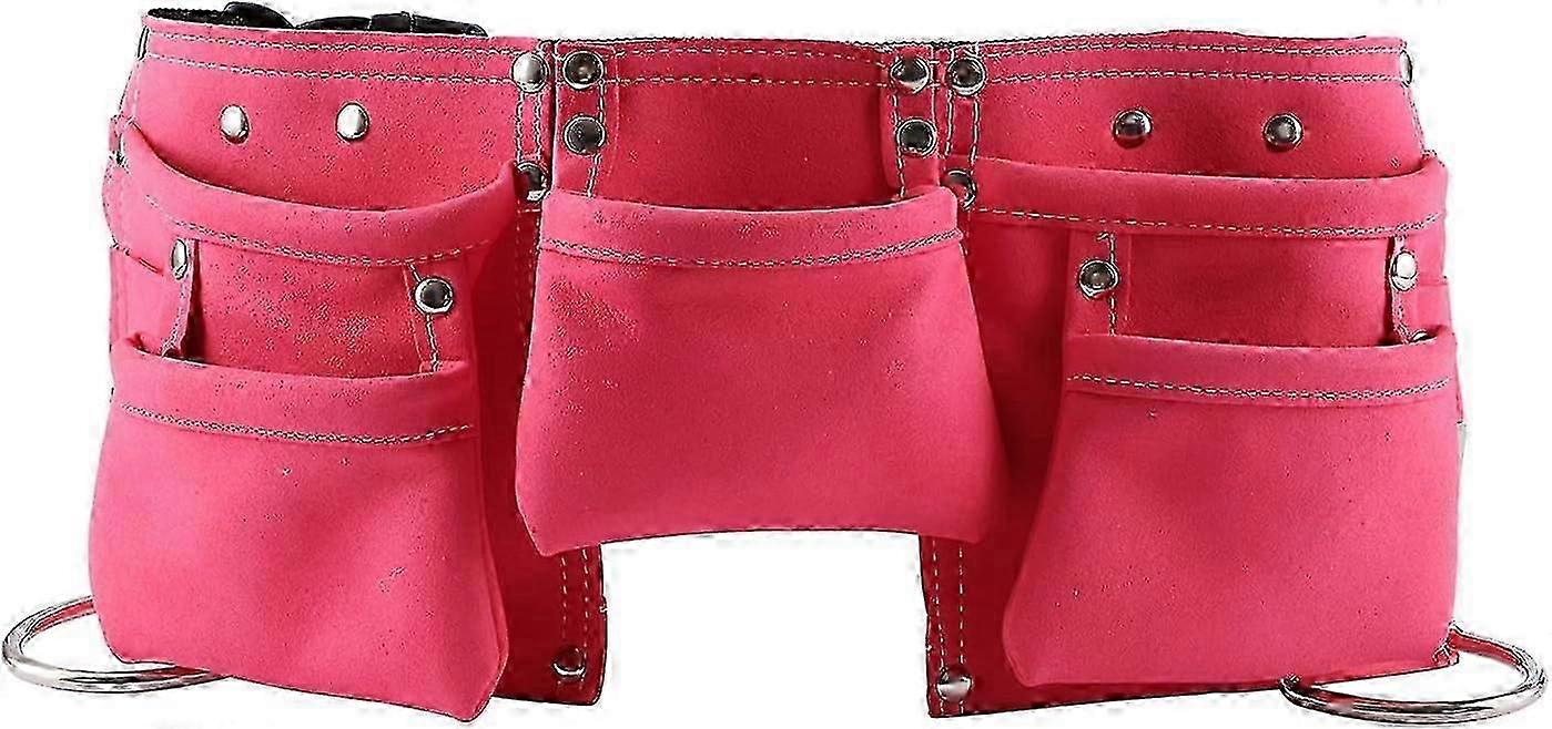 مجموعة حزام ومئزر أداة للشباب ، حقيبة إكسسوارات للعب وزي الملابس (وردي)