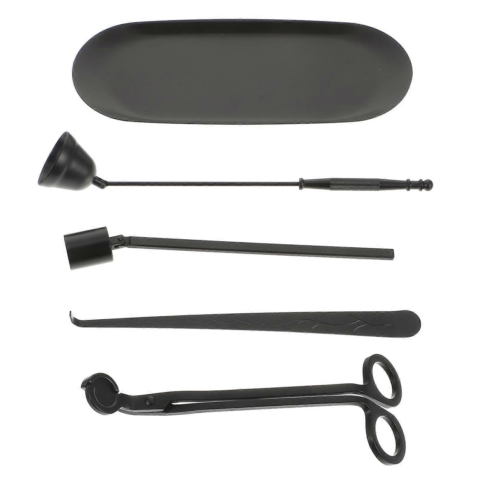 Candle Accessories Elegant Metal Candle Wick Trimmer Set For Home Use 23x10cm Wick Trimming 1 Set
