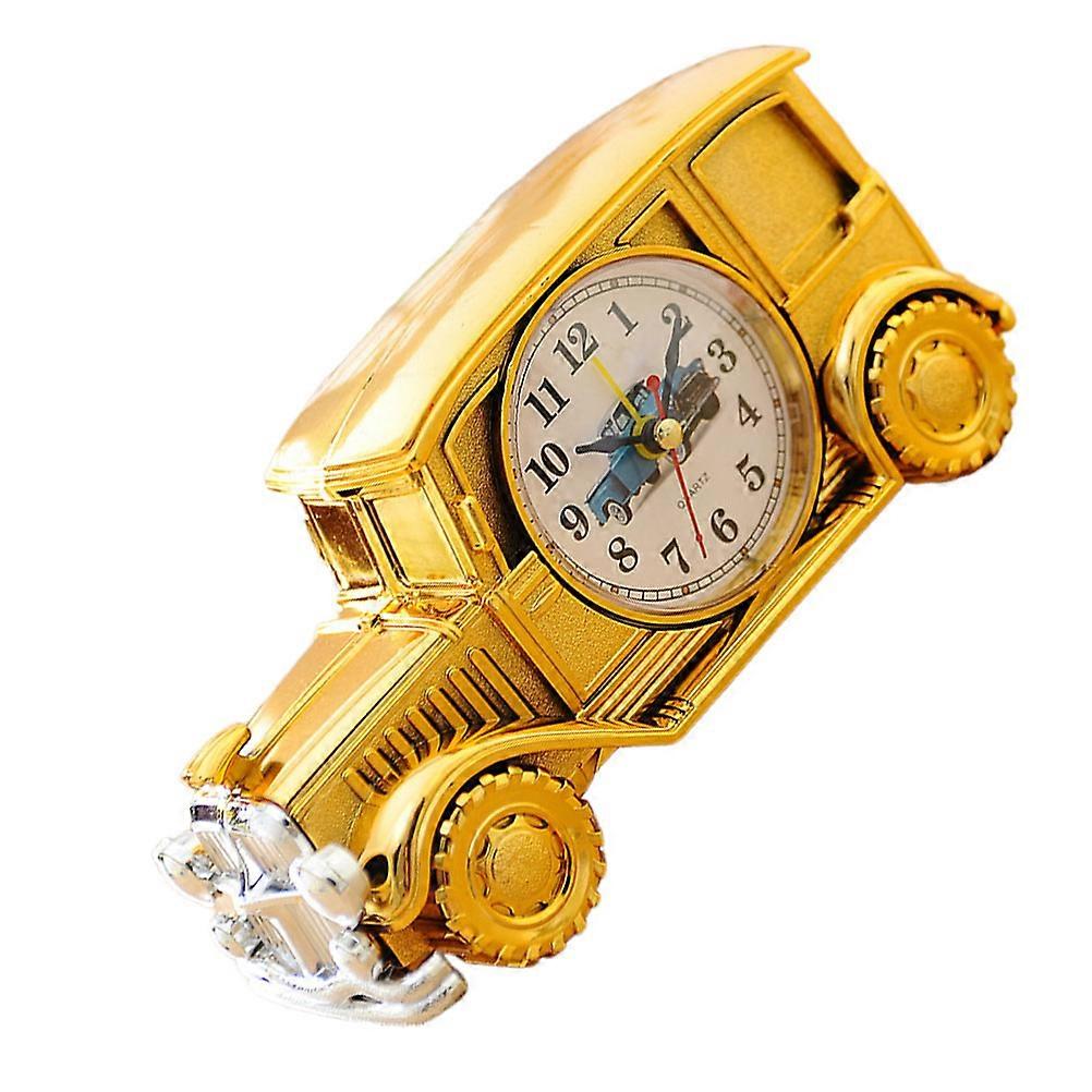 Desktop Alarm Clock 1Pcs Golden with Vintage Charm and Silent Precision for Time Display