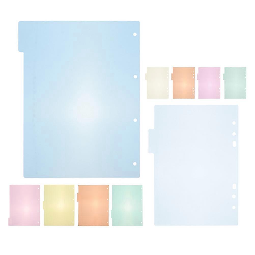 Colorful Binder Divider Pages 3 Sets For Study Sessions Organized Individuals A5 21.00X15.80X0.10CM Material