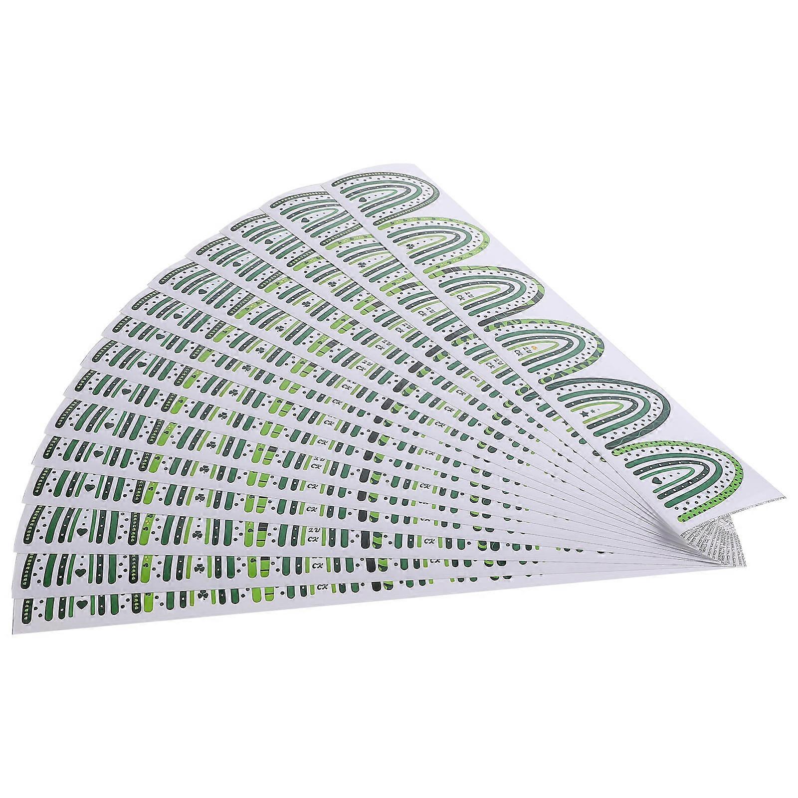 45Pack Decorative Border Sticker Multi Colored Saint Patrick's Day Pattern Ideal For DIY Crafts And Classroom Decoration