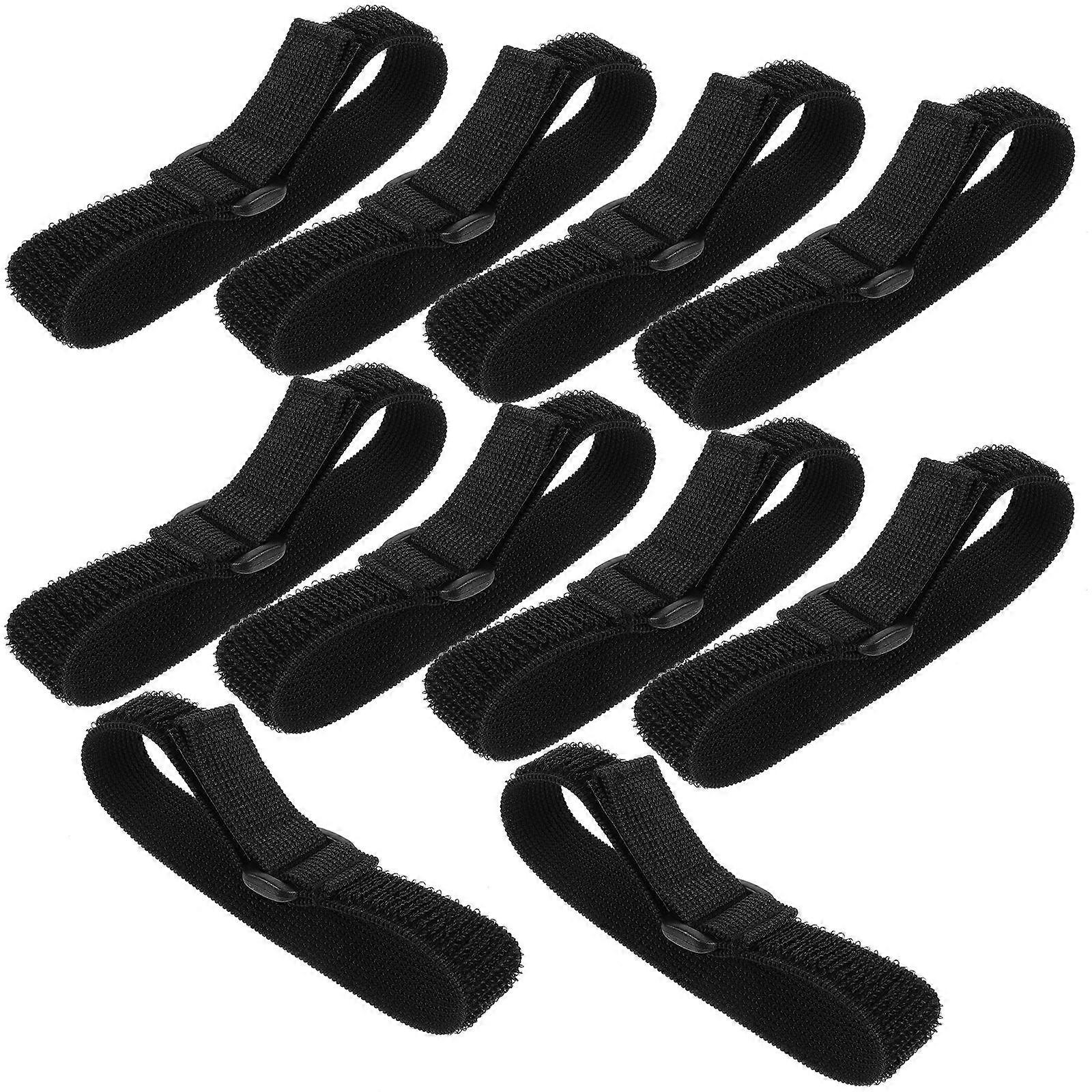 Elastic Band For Bento Lunch Container Box Straps Black 25.00X2.50X0.50cm Portable Easy To Clean 10Pcs