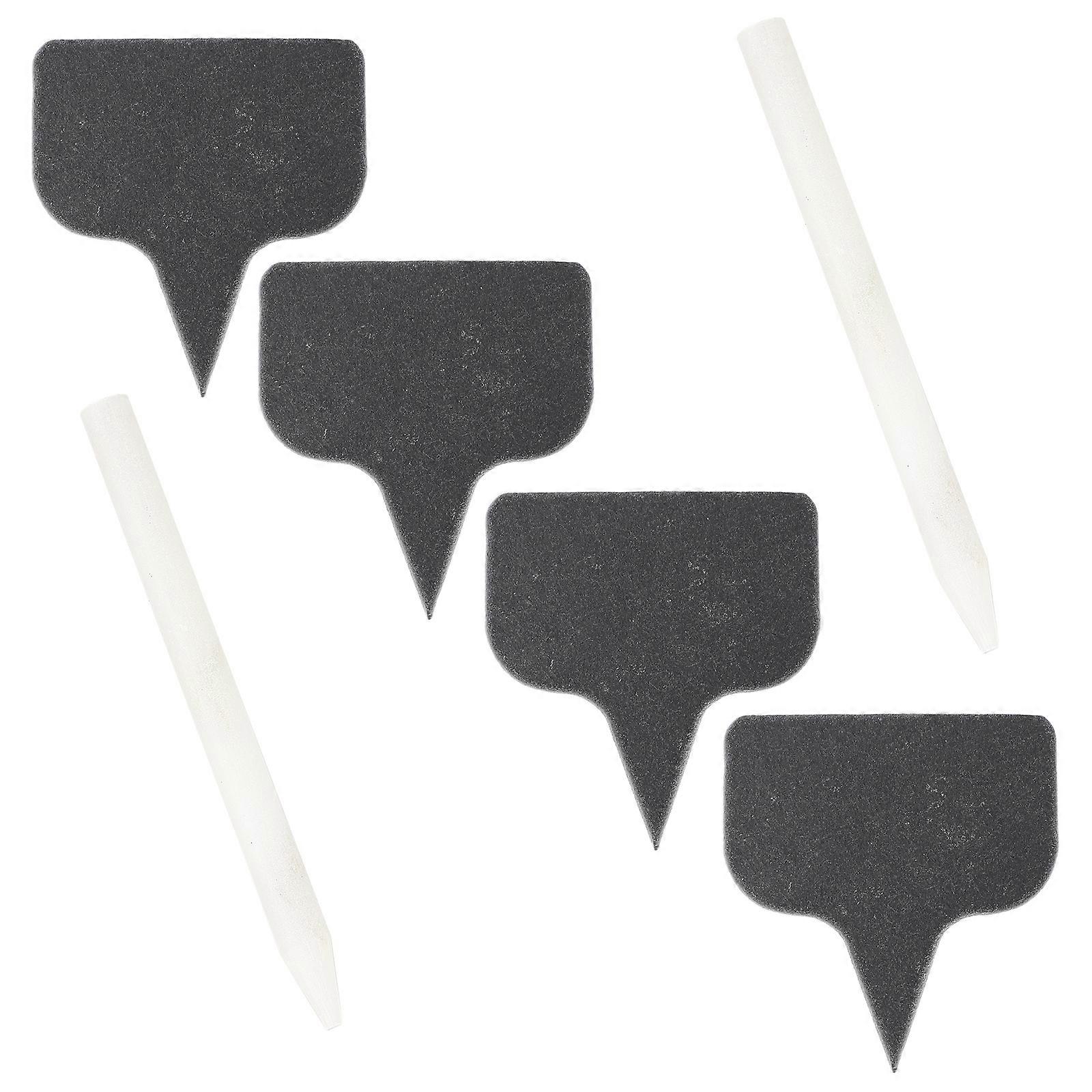 Black Cheese Markers for Decoration 4Sets Creative Cake Labels