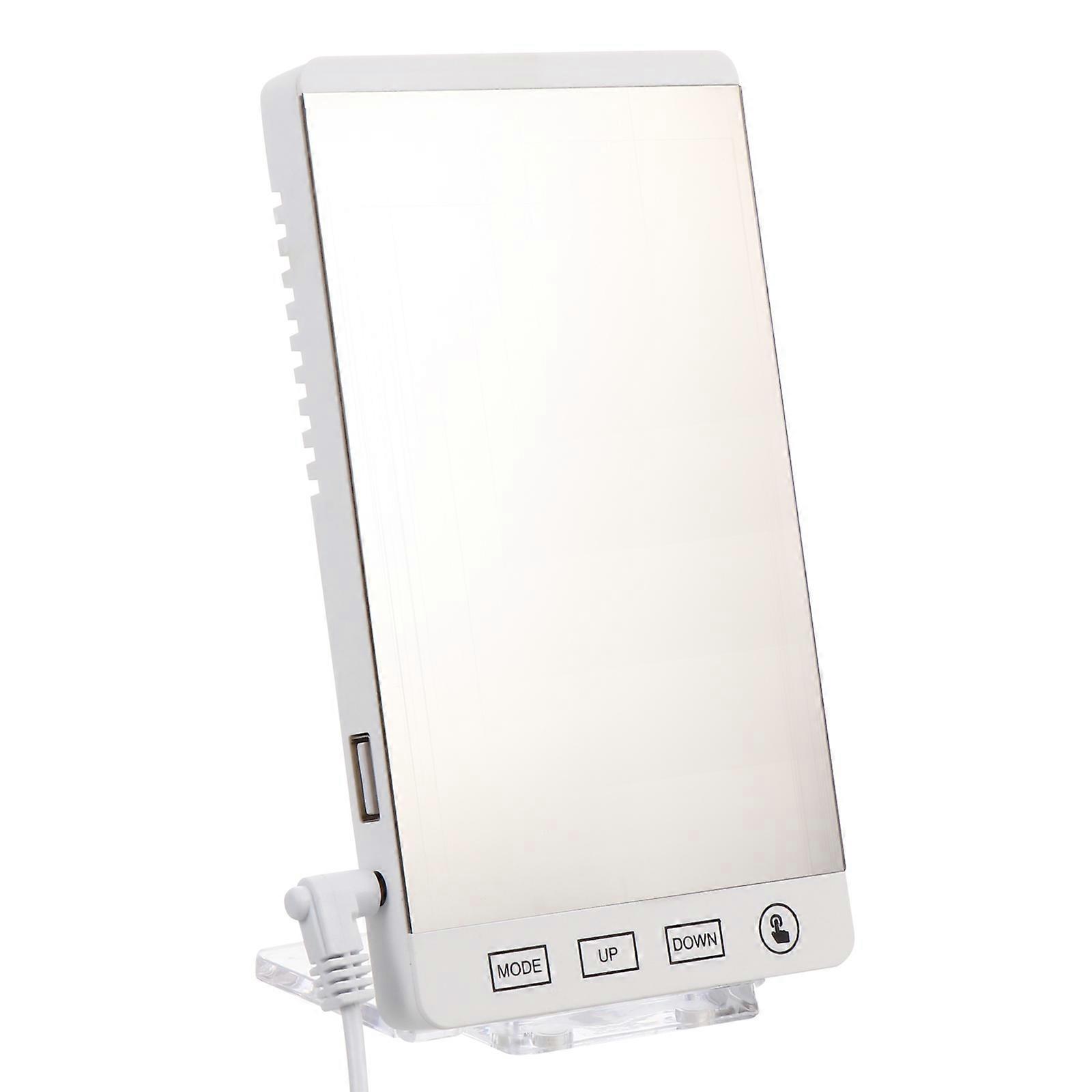 6Pcs LED Alarm Clock for Temperature Display White Bedroom Electric Clock