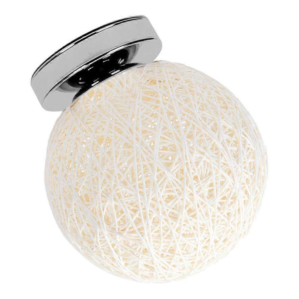 Decorative Rattan Ball Light Ceiling Lamp for Bedroom Use 2Pcs