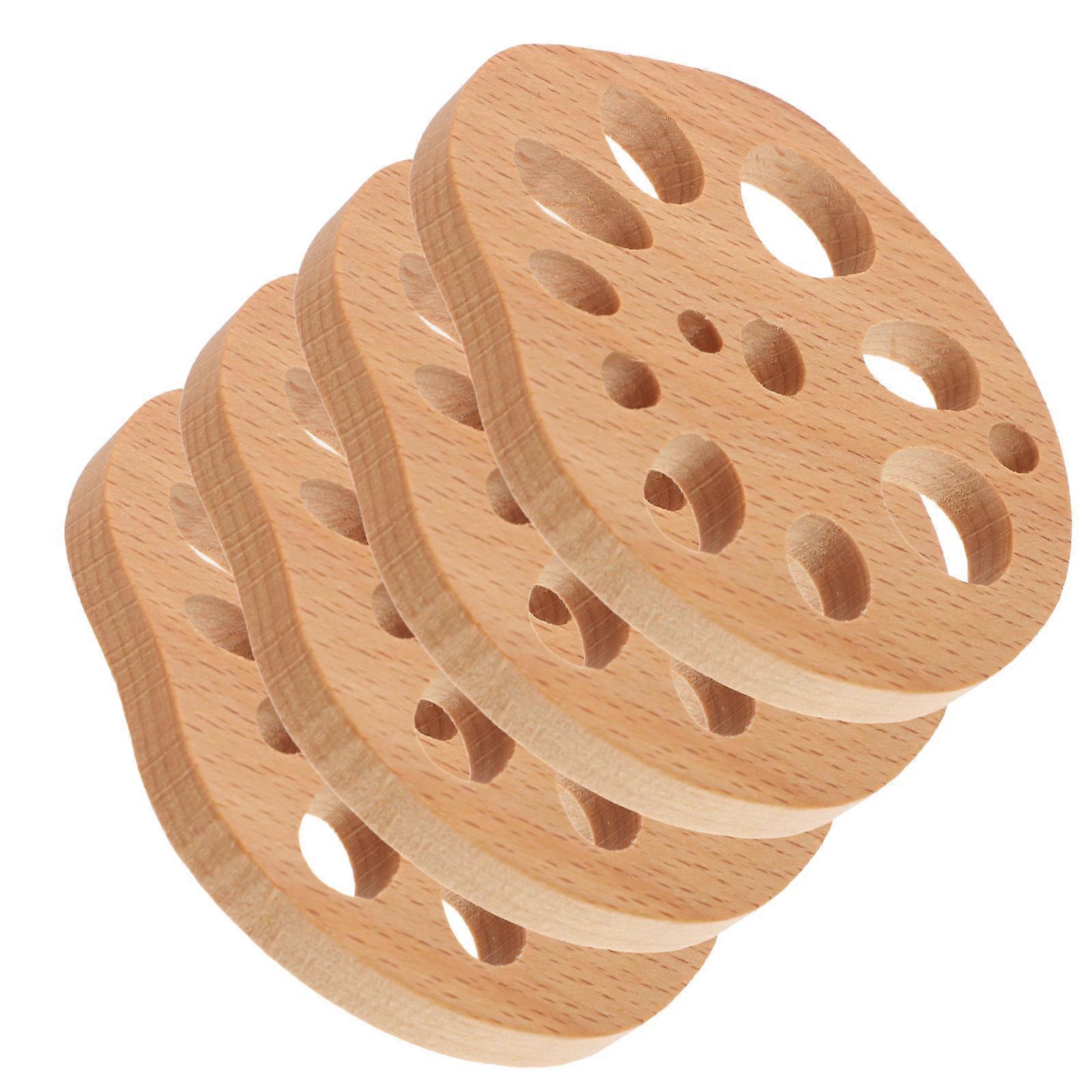 Drinks Coasters Wood Cup Mats for Holding Cups 16Pcs Rustic Handmade Coaster