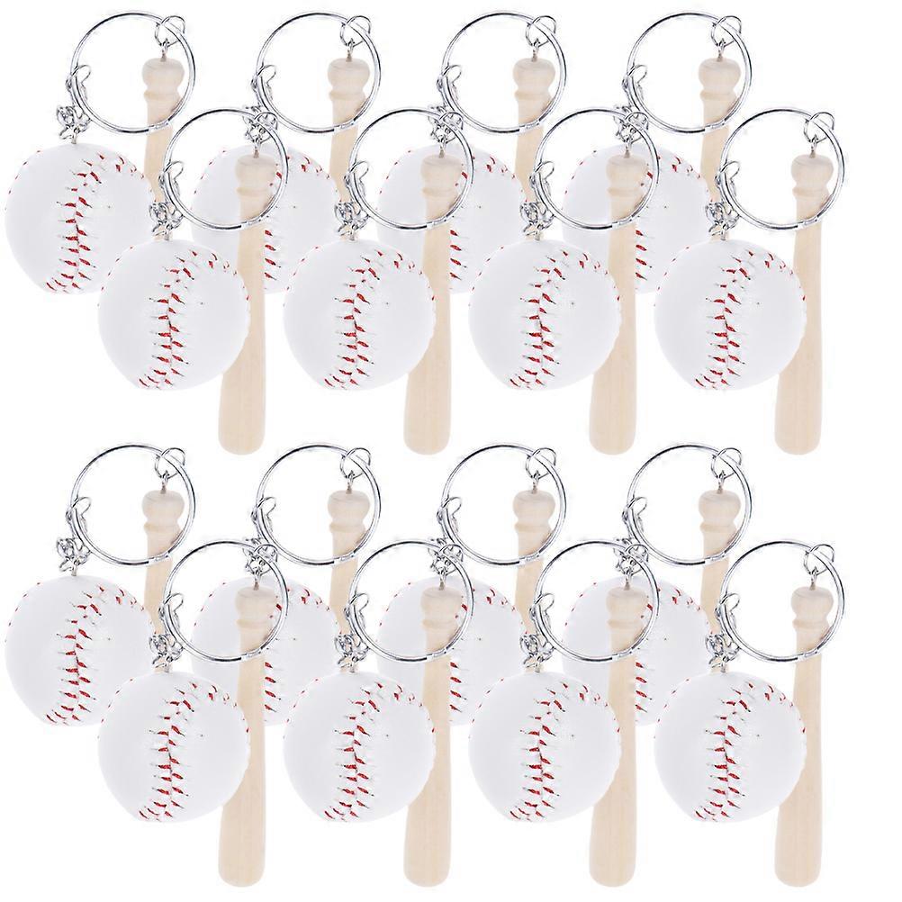 Baseball Pendant Keychain for Key Use 64Pcs Baseball Keychains