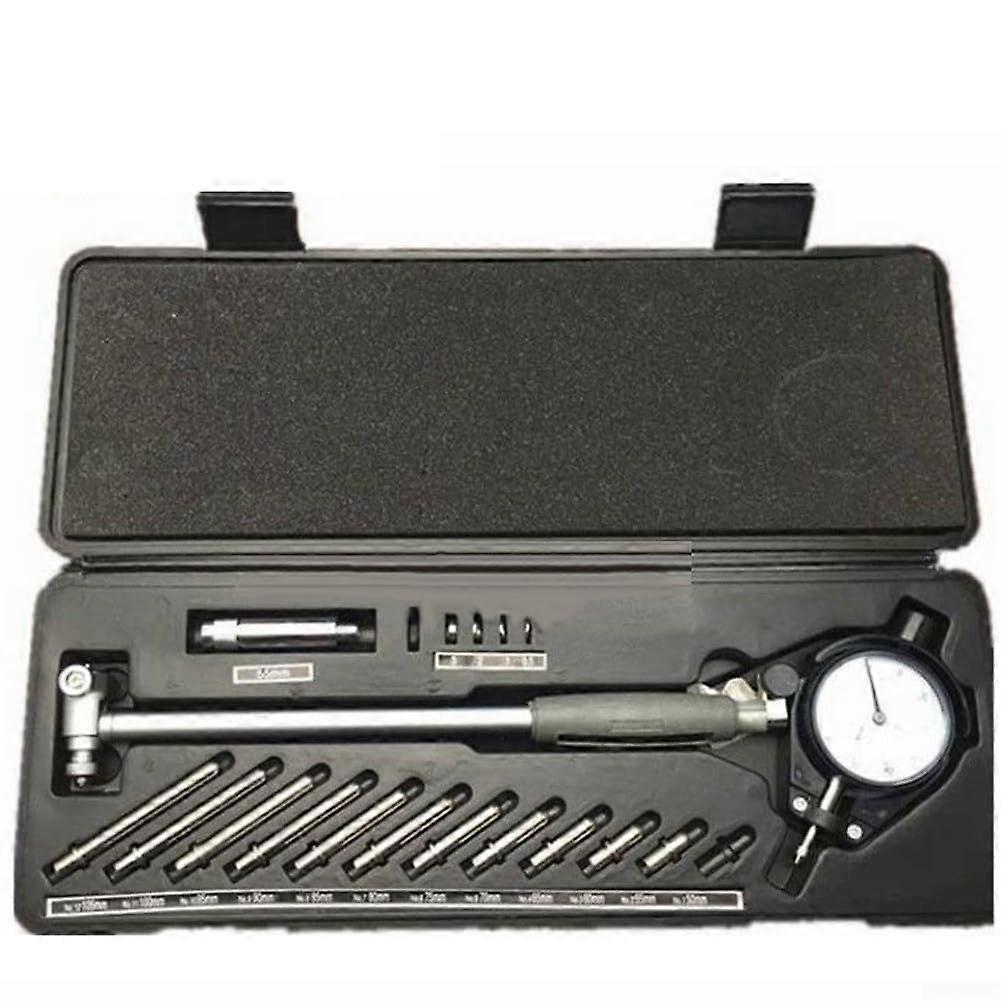 Digital Bore Gauge 0.01mm Accuracy, Internal Diameter Measuring Tool, 12 Stainless Steel Probes, 50160mm Range
