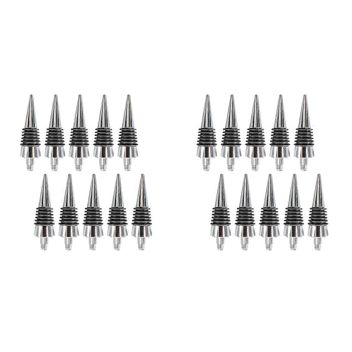 10 Pcs Thread Wine Bottles Metal Stoppers Set,Blank Bottles Stopper