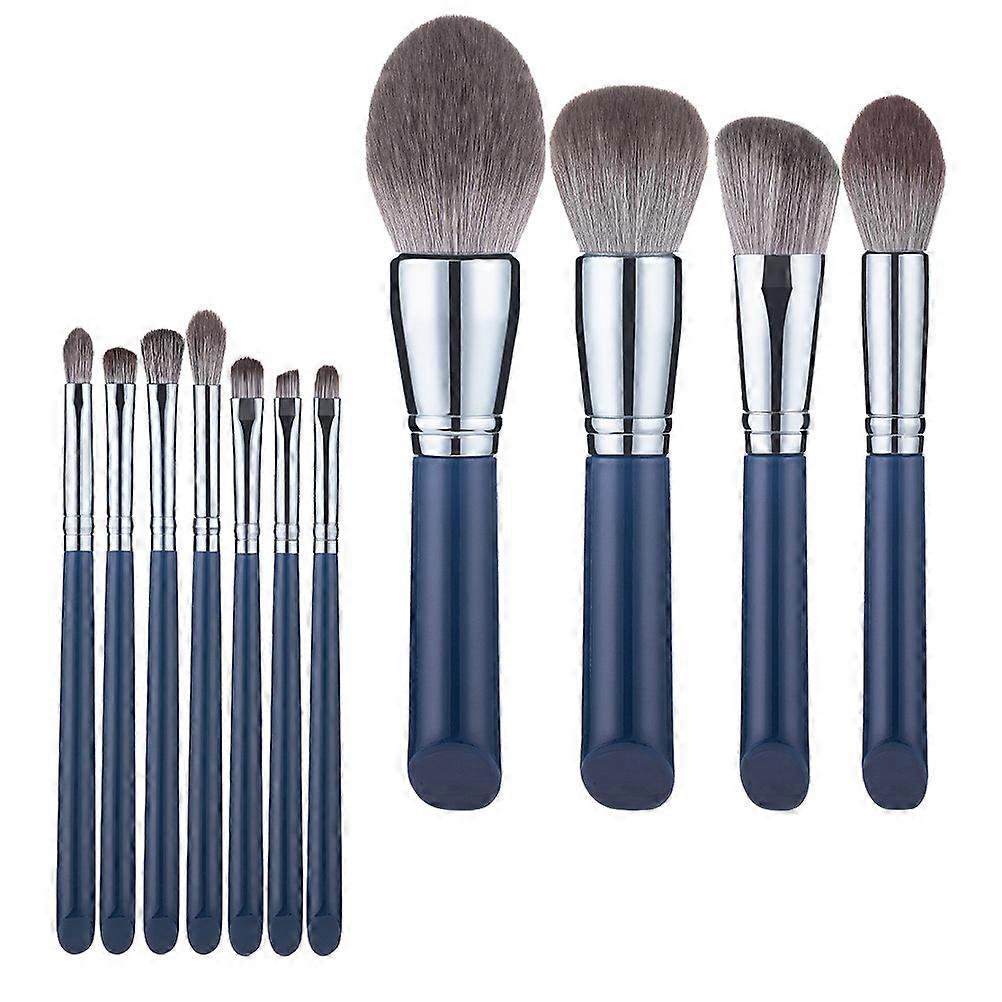 Makeup Brush Kit 11Pcs for Makeup Use with Wooden Handle and Bionic Wool
