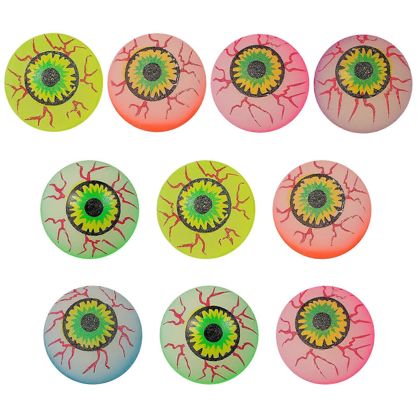 Μπάλες που φωσφορίζουν, είδη πάρτι για το Halloween, μπάλες που φουσκώνουν, 10 τεμάχια, τυχαίο χρώμα