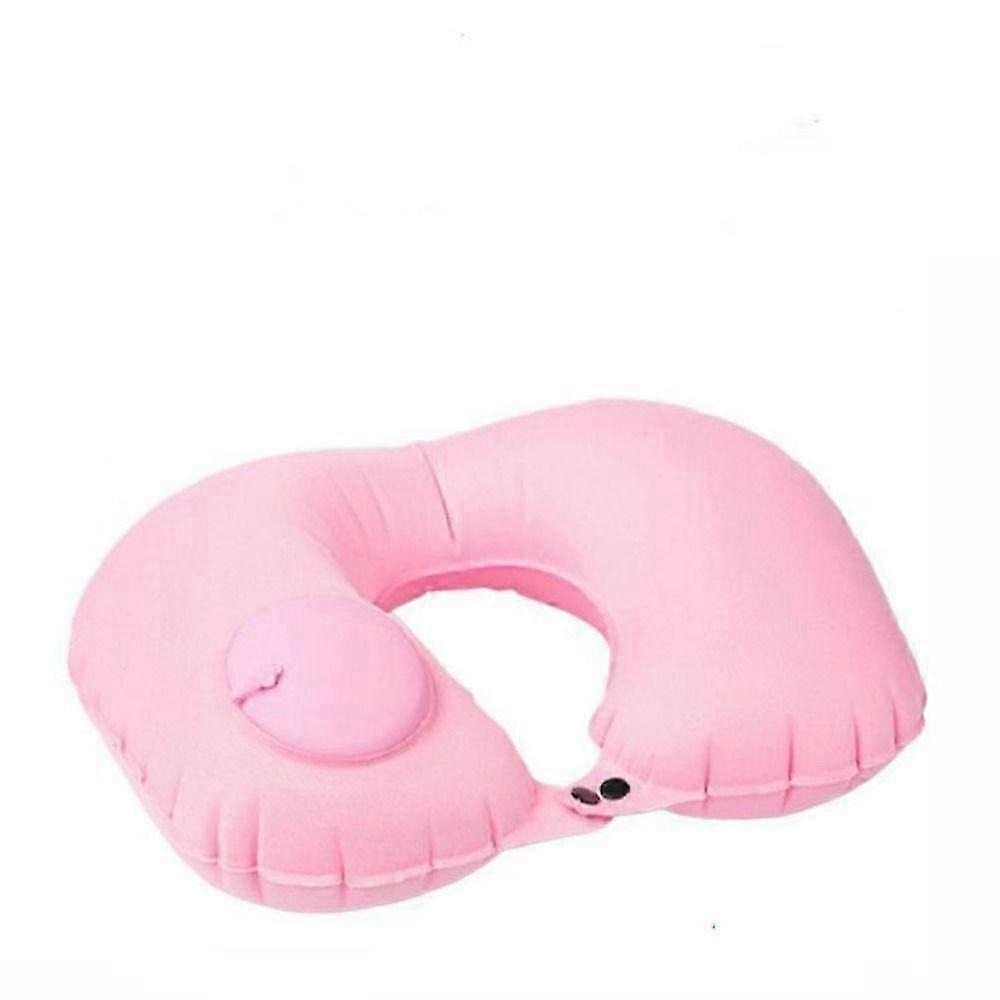Portable Automatic Air Inflatable Pillow Ring Folding U Shape Neck Cushion U-SHape Pillow Airplane 25-26