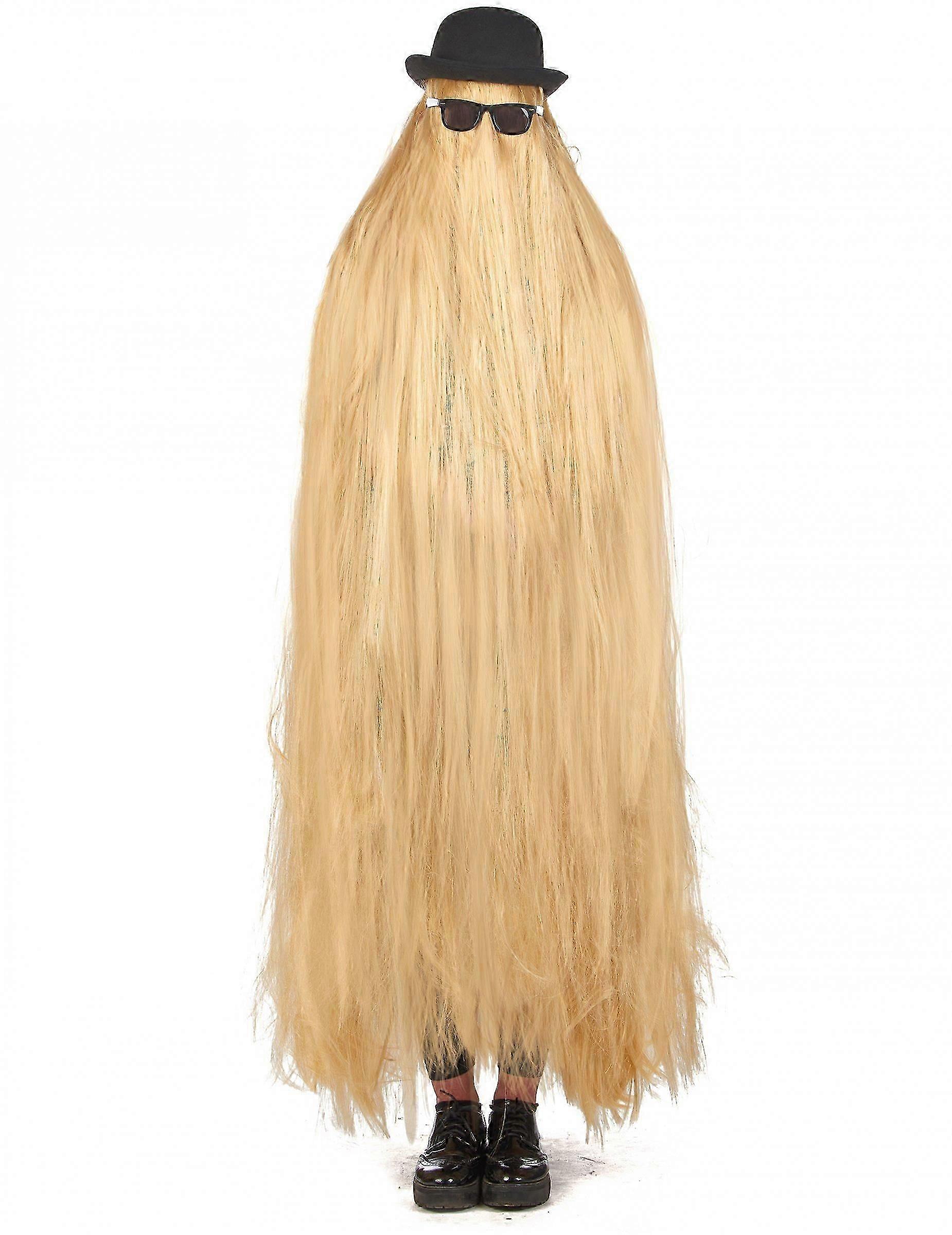 Perruque extra lång blond vuxen