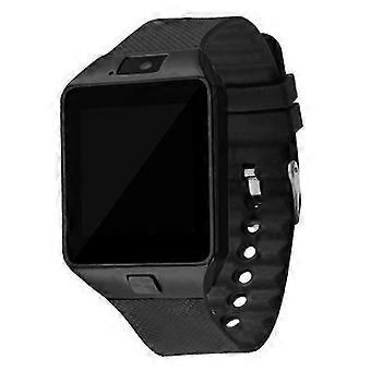 Sim Smartwatch avec appareil photo compatible Bluetooth montre-bracelet pour hommes femmes noir
