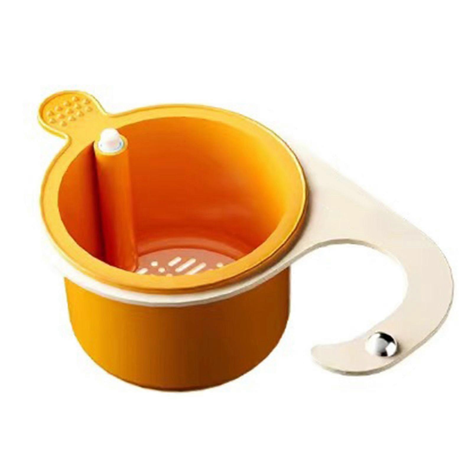 Kitchen Sink Drain Basket Sponge Holder Easy to Install Universal High-Efficiency Filter System Automatic Dumping Sink Strainer Basket