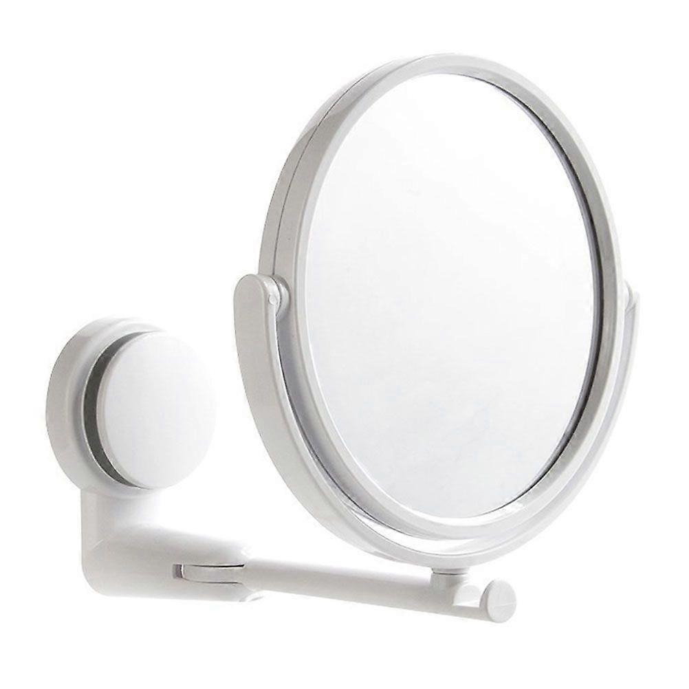 Creative Suction Cup Makeup Mirror Simple Style Wall  Mounted Mirror for Bathroom