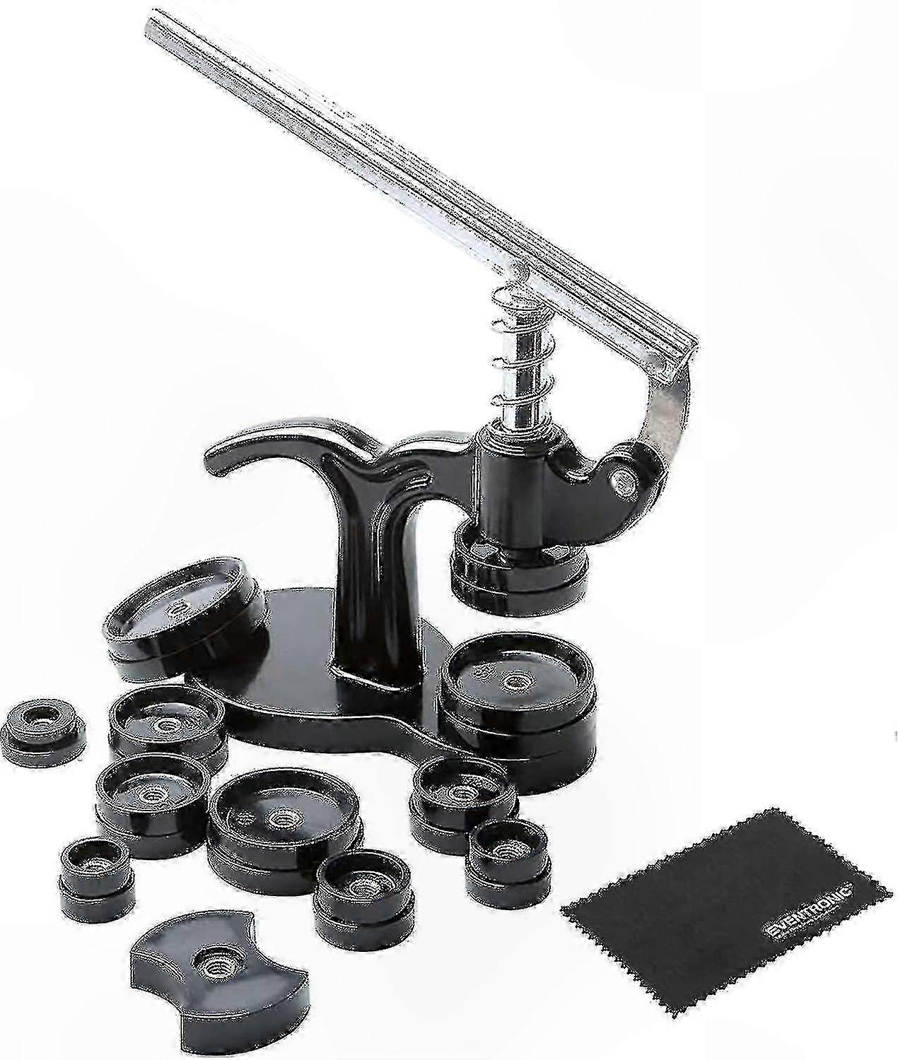 Watch Case Press Tool with 12 Mold Sizes for Watch Back Table Closure