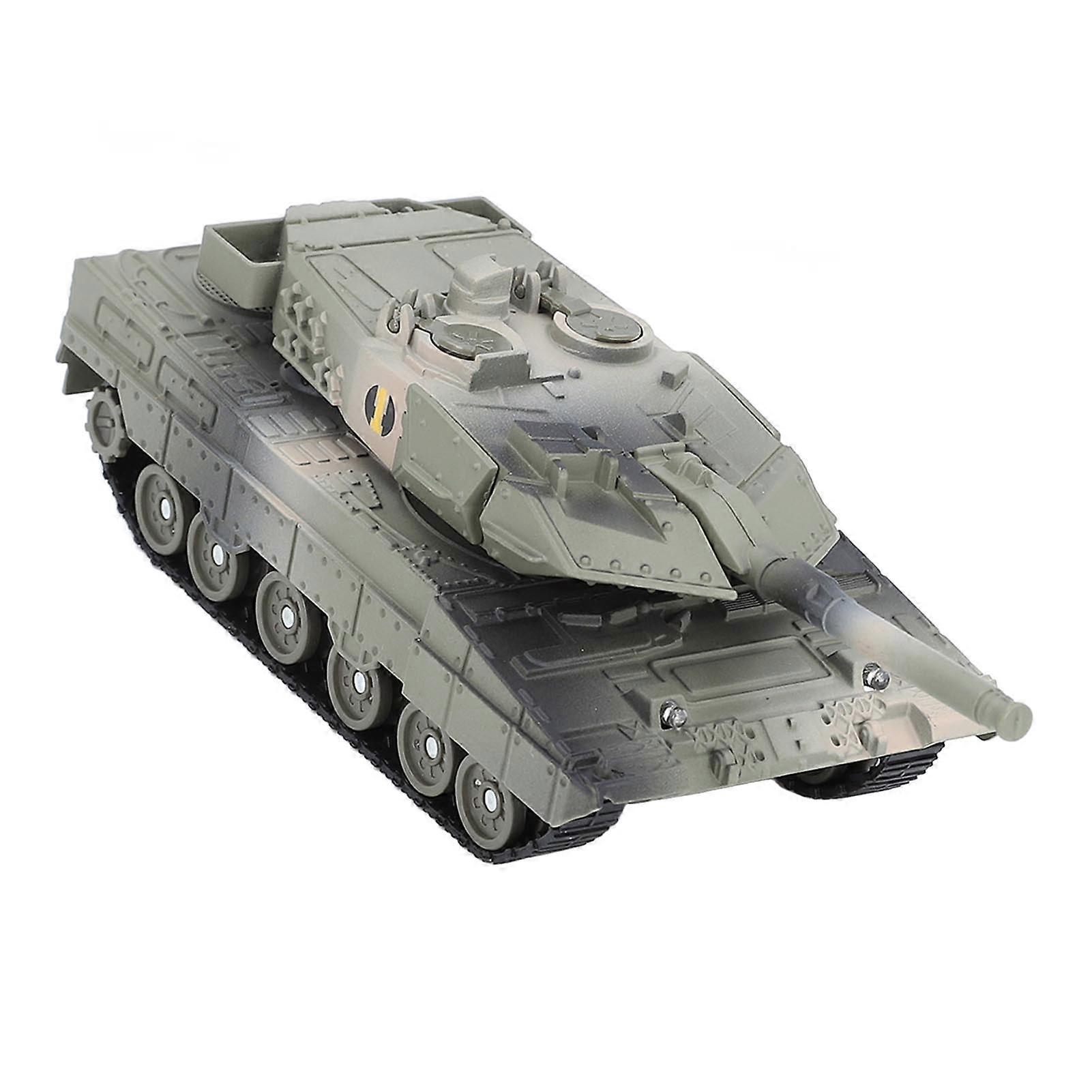 Tank Model Toy with Sound Light Effect Alloy Decoration 360 Degree Rotation Tank Action Model J48 3 