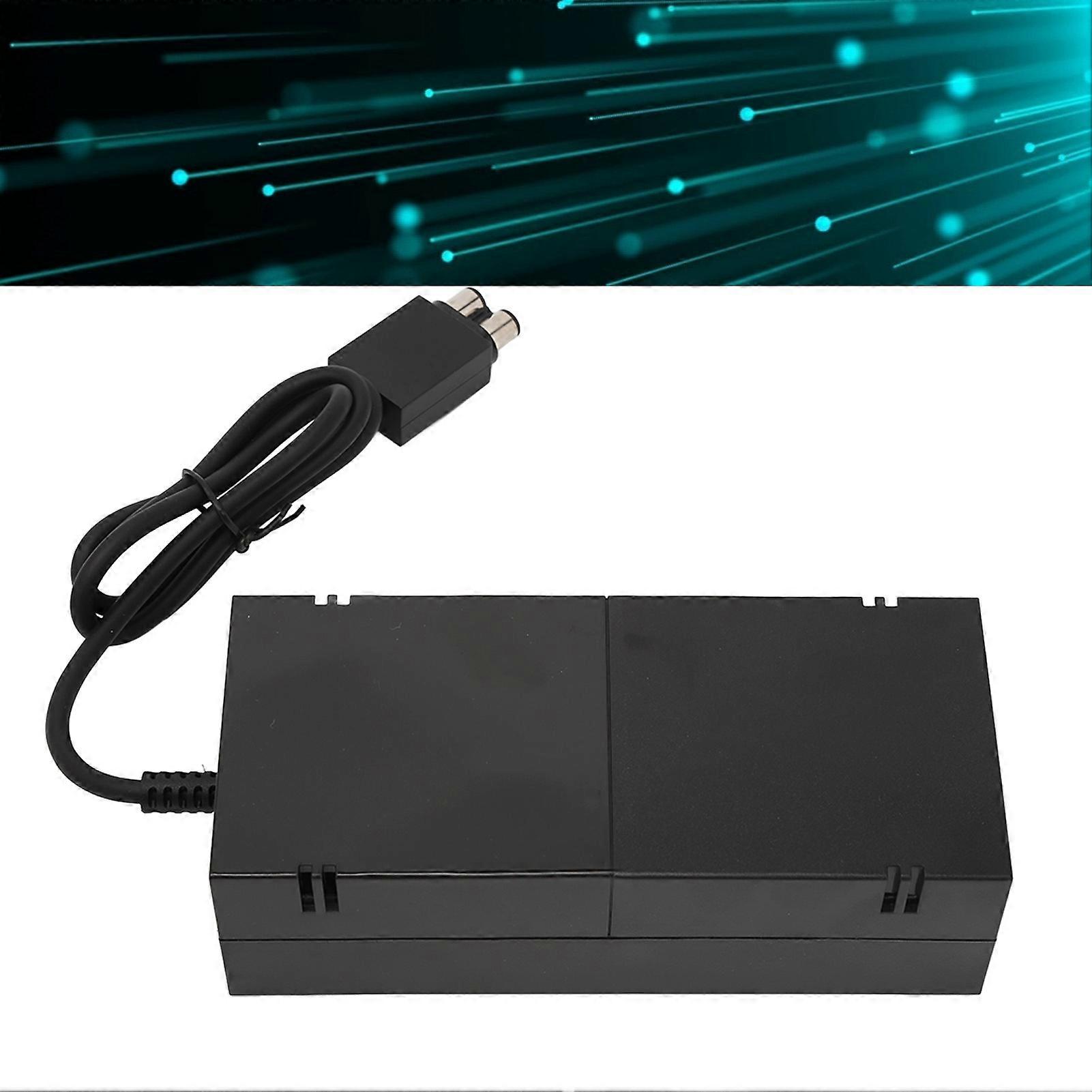 AC Power Supply Brick Adapter Low Noise Cord LED Indicator Light Power Supply for Xbox One Console 100‑240V UK Plug 