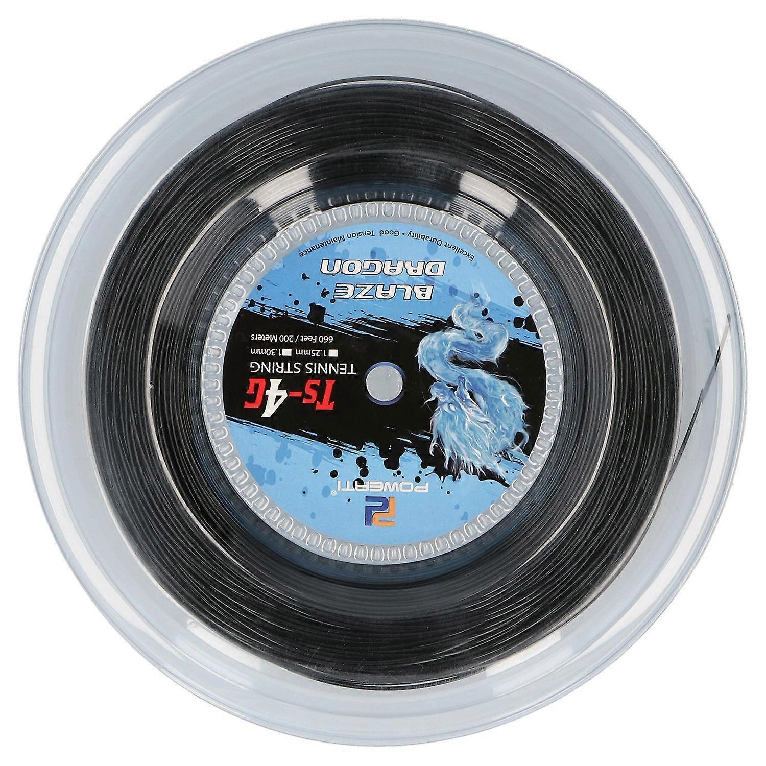 200m Durable Polyester Tennis Racket String Round StrikeResistance Hard Racquet String(1.30mm )