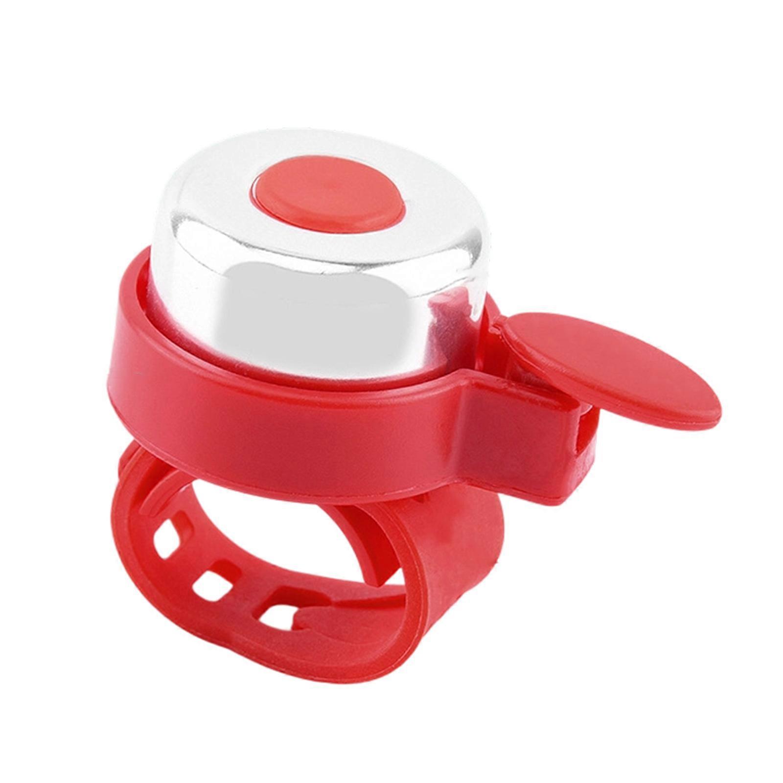 Universals Bike Bells For Childrens Bicycles Warning Easy Regulable Strap Mount for Handlebars Various Styles  Red