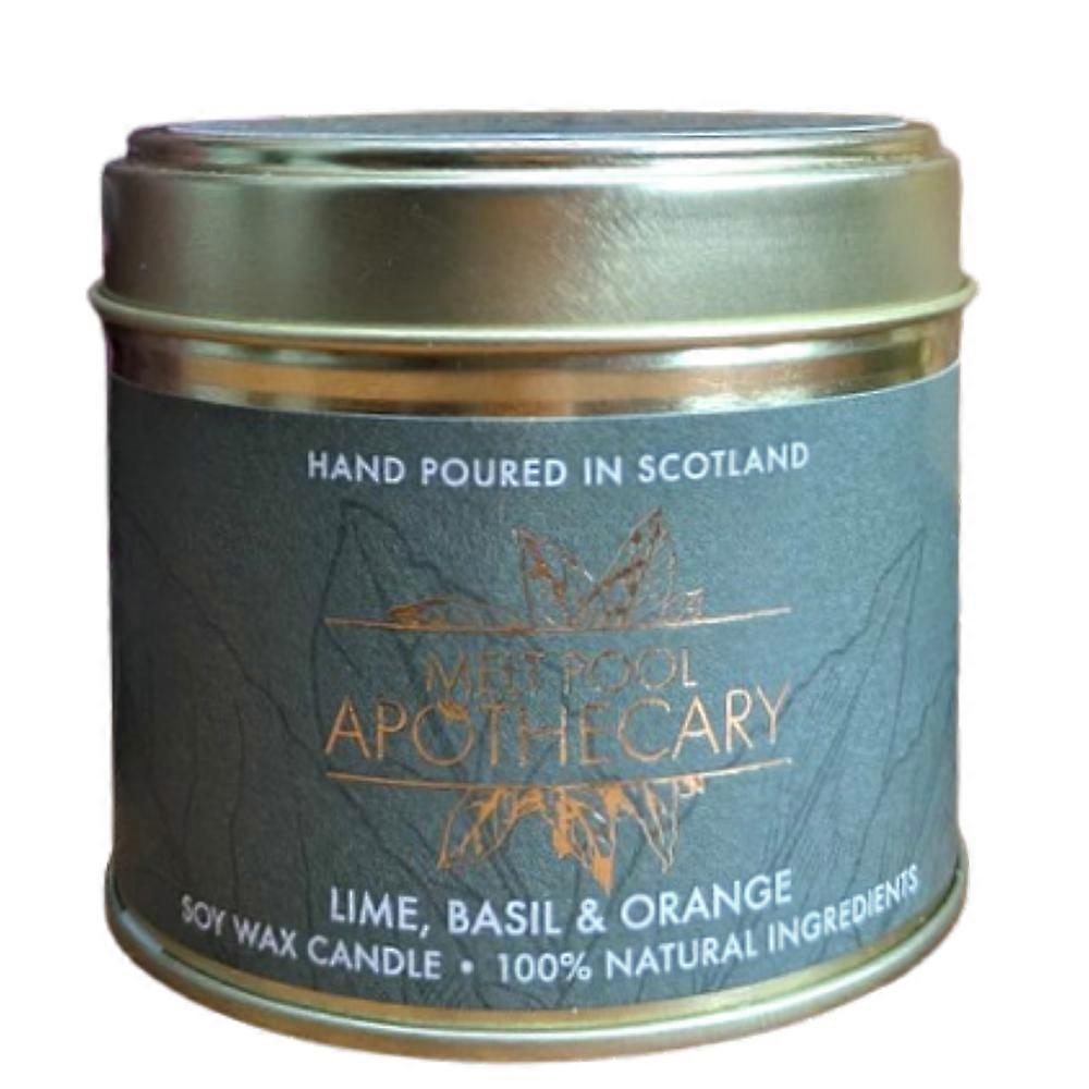 Lime, Basil & Orange Tinned Candle by The Melt Pool