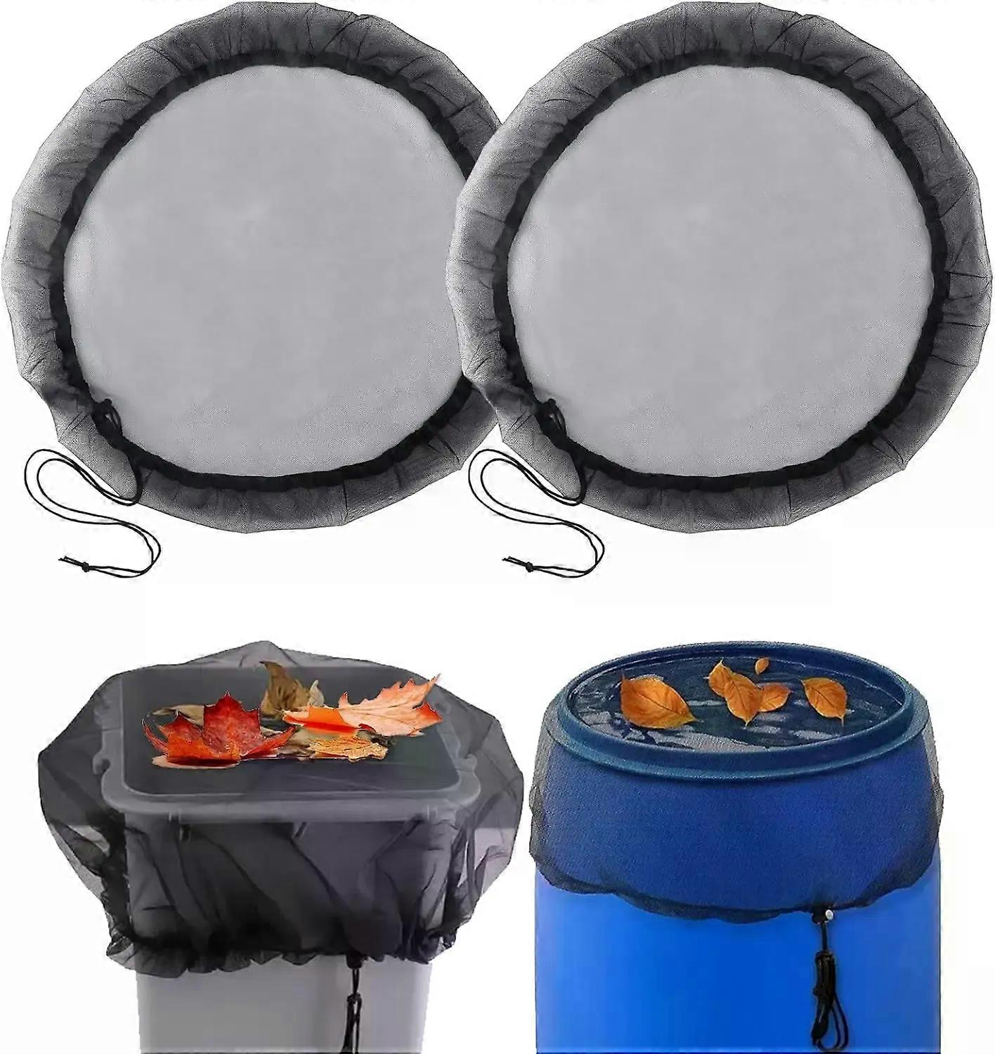 1Pc 60CM Mesh Cover Netting For Rain Barrels Water Collection Buckets Cover Water Tank Protection Lid Rain Collect Tool