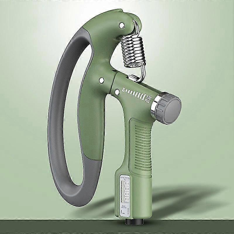 100kg調整可能なヘビーグリップフィットネス電子カウンターハンドグリップ手首増加stcyv