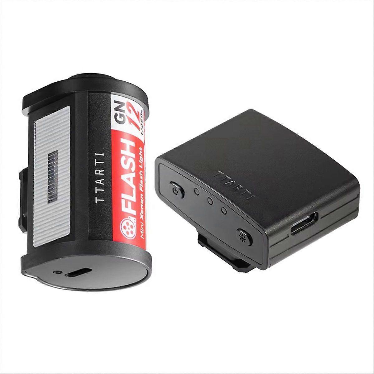 M01 Camera Flash+Wireless Trigger GN12 5600K 4-Adjustment Compatible with Hot Shoe for Camera