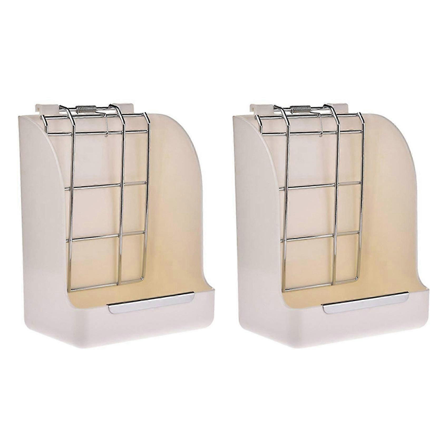 2x Rabbit Grass Frame Feeder Manger Rack For Rabbit Guinea Chinchilla Fixed Flip-up Holder Grass Ba