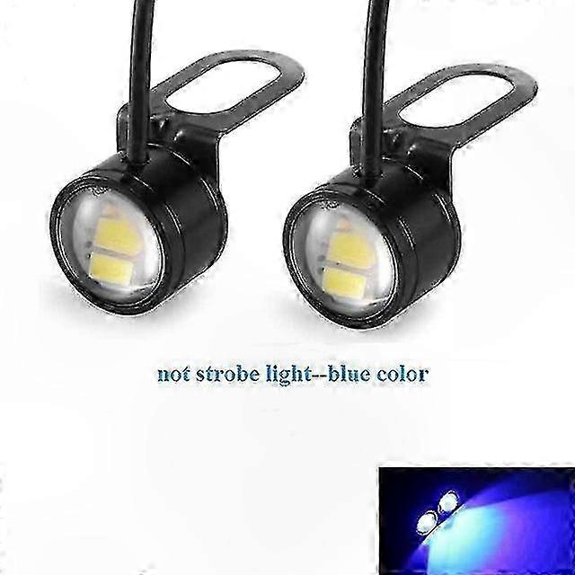 2pcs LED Motorcycle Fog Lights Super Bright Headlights Reverse Backup Daytime Running Lamps