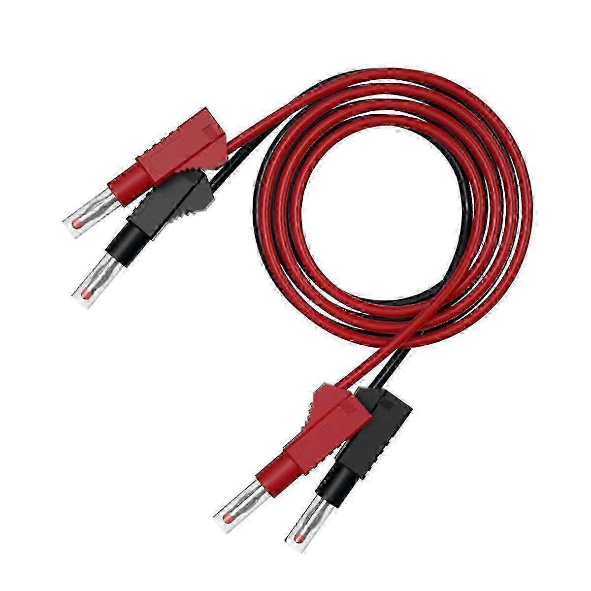 2Pcs Multi-meter Test Leads: Cable Jumper Wire with 4mm Banana Plug, Retractable Test Tool Kit