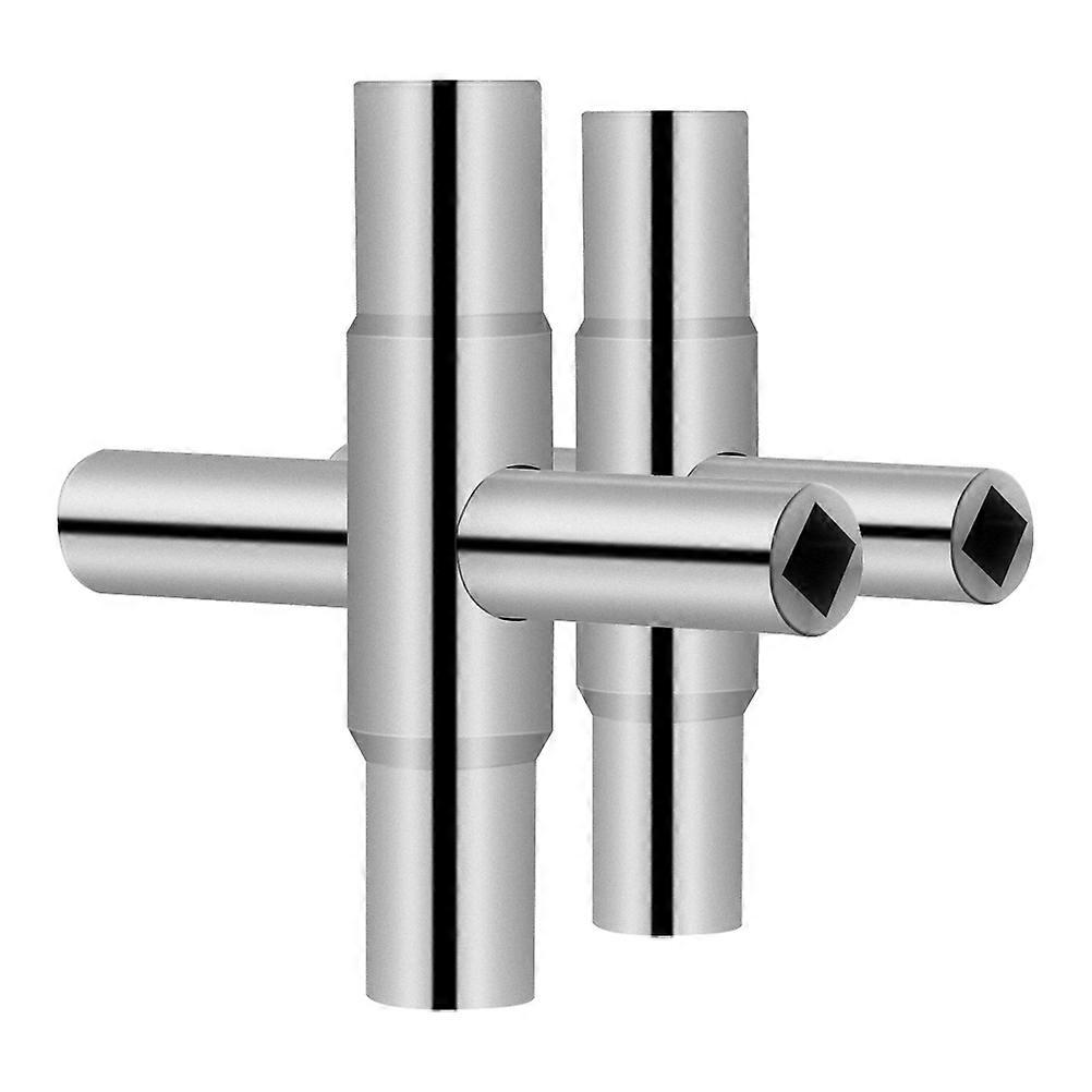 Multi-Functional Utilities Key Sillcock Key Durable Silver 2Pcs Set