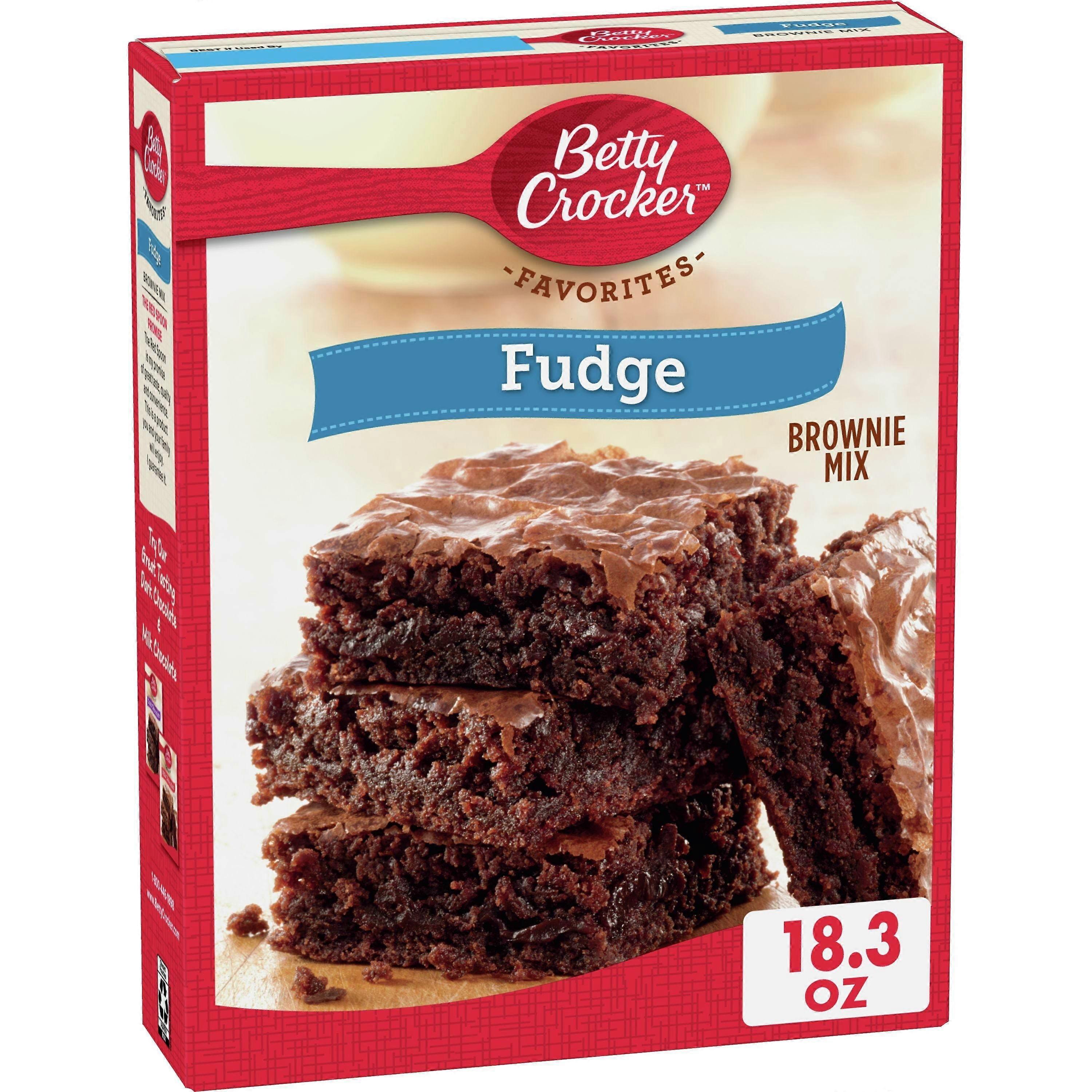 Betty Crocker Fudge Brownie Mix, Family Size, 18.3 Oz