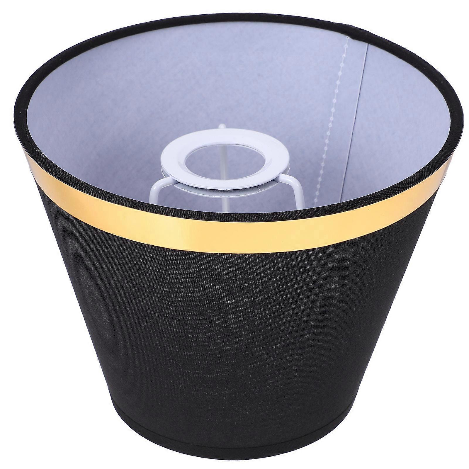 Cloth Lamp Shade Replacement for Table Lamp with Black Lampshade